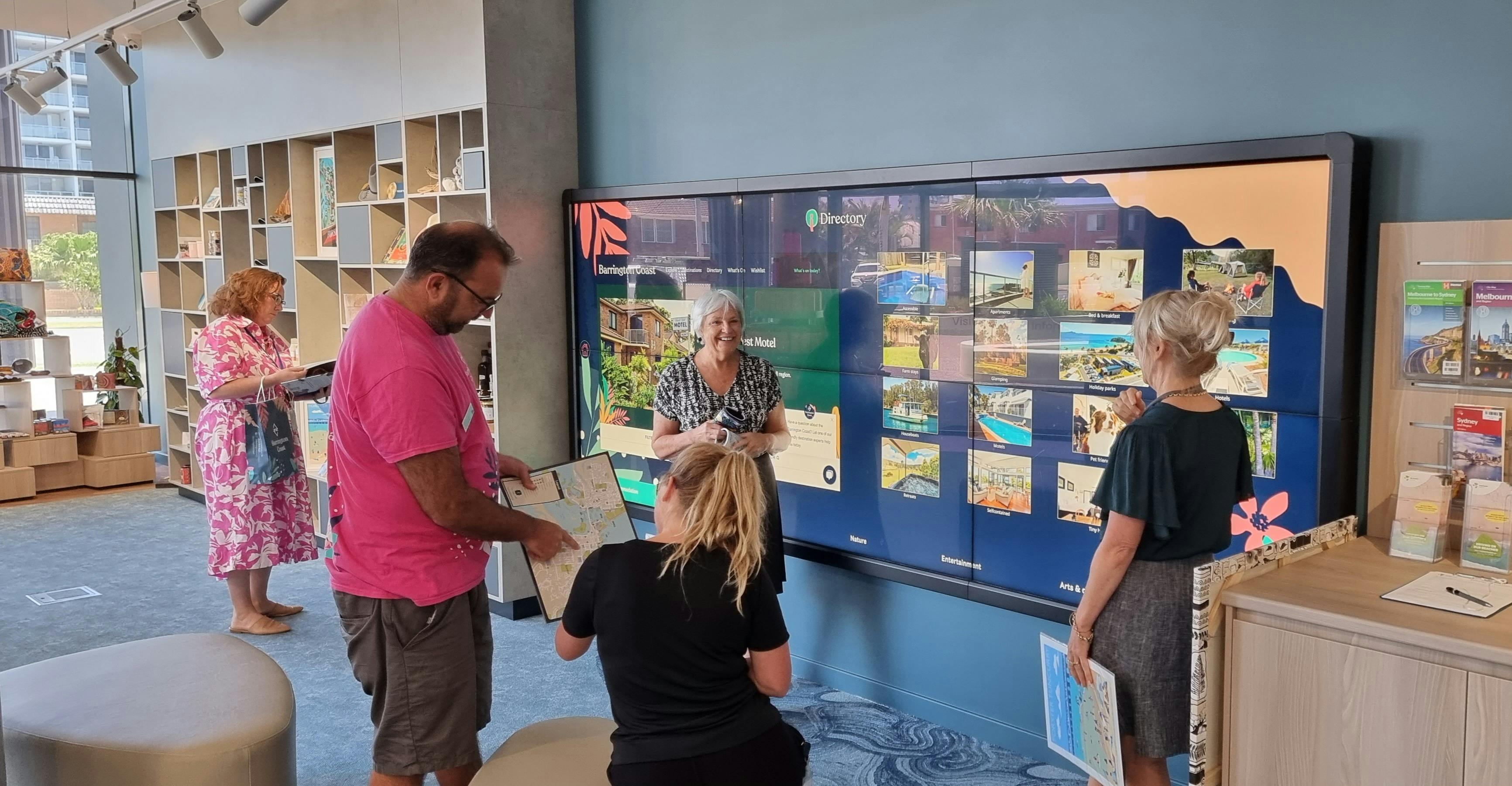Forster Visitor Information Centre touchscreeen