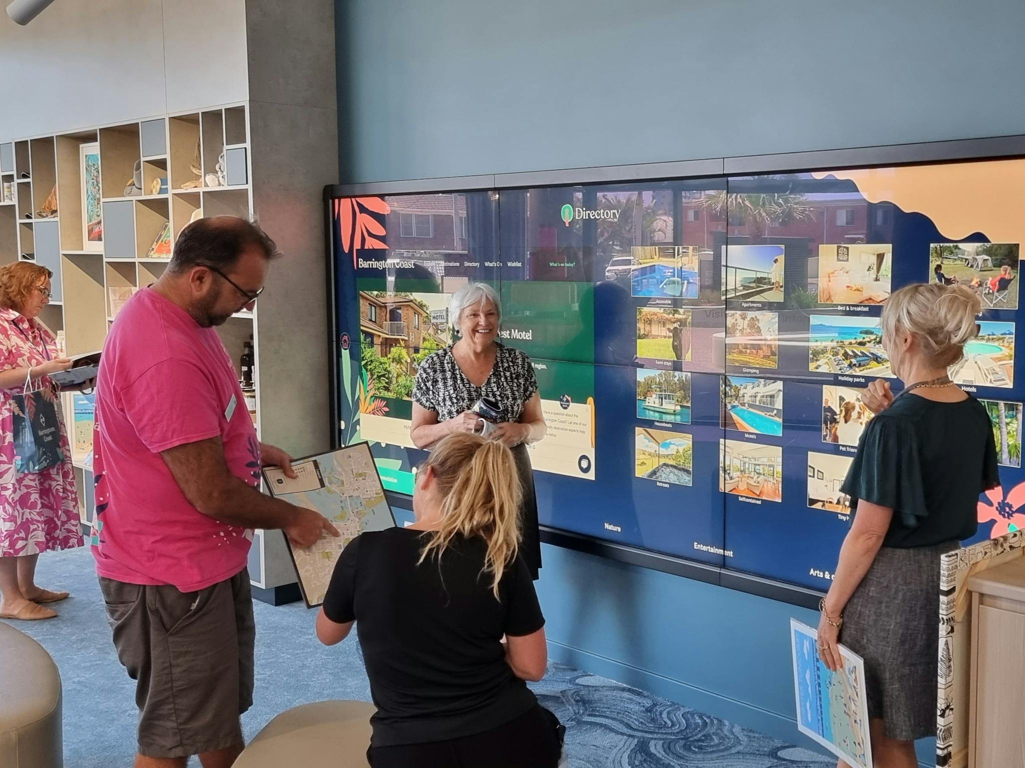 Forster Visitor Information Centre touchscreeen