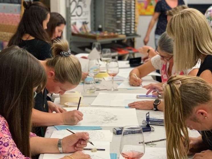 Ladies Art and Wine