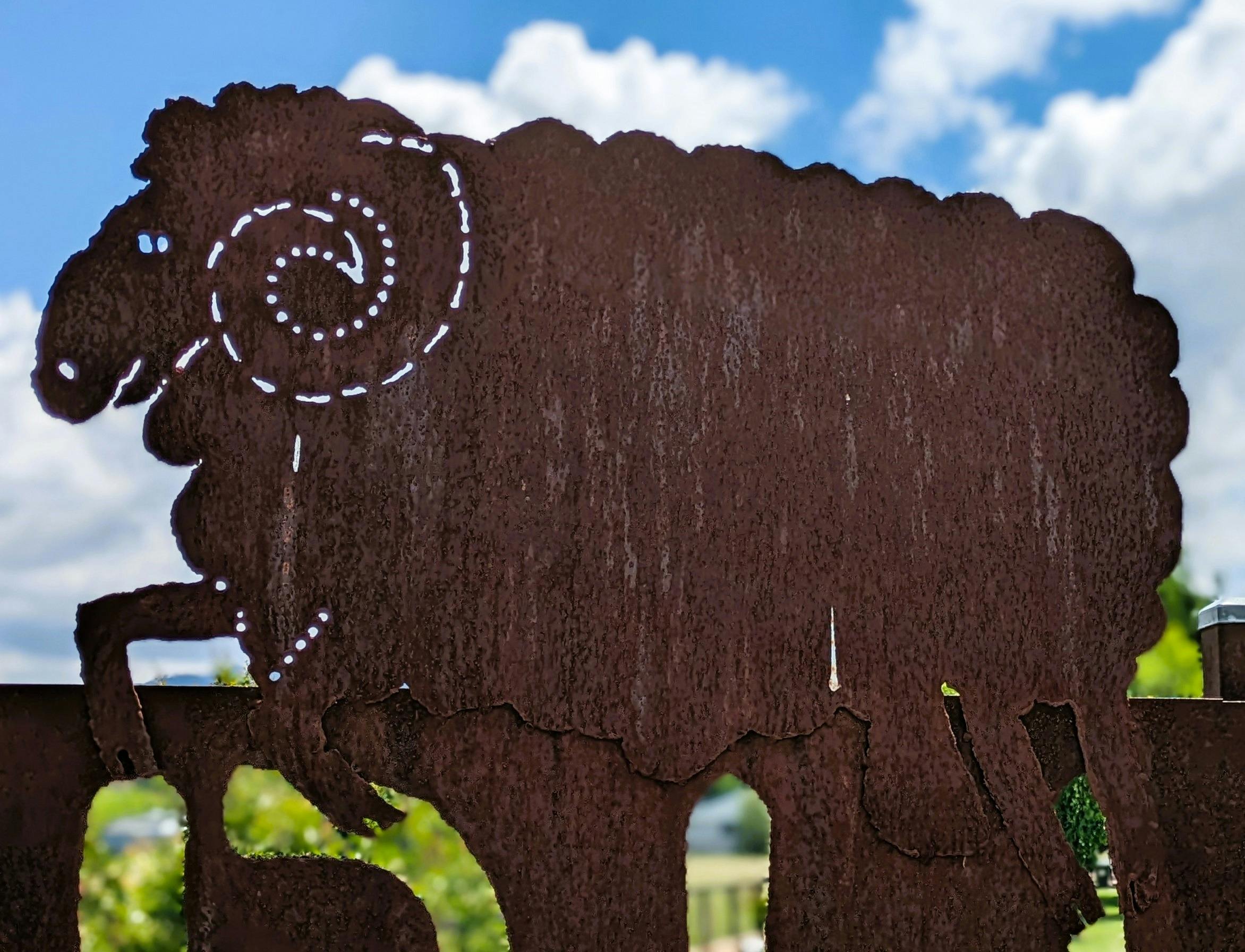 Murrurundi Entry sign sheep