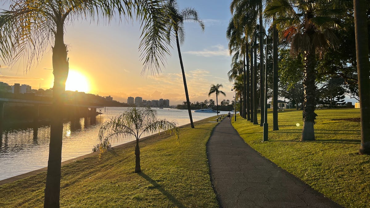 Sunrise on the river.
