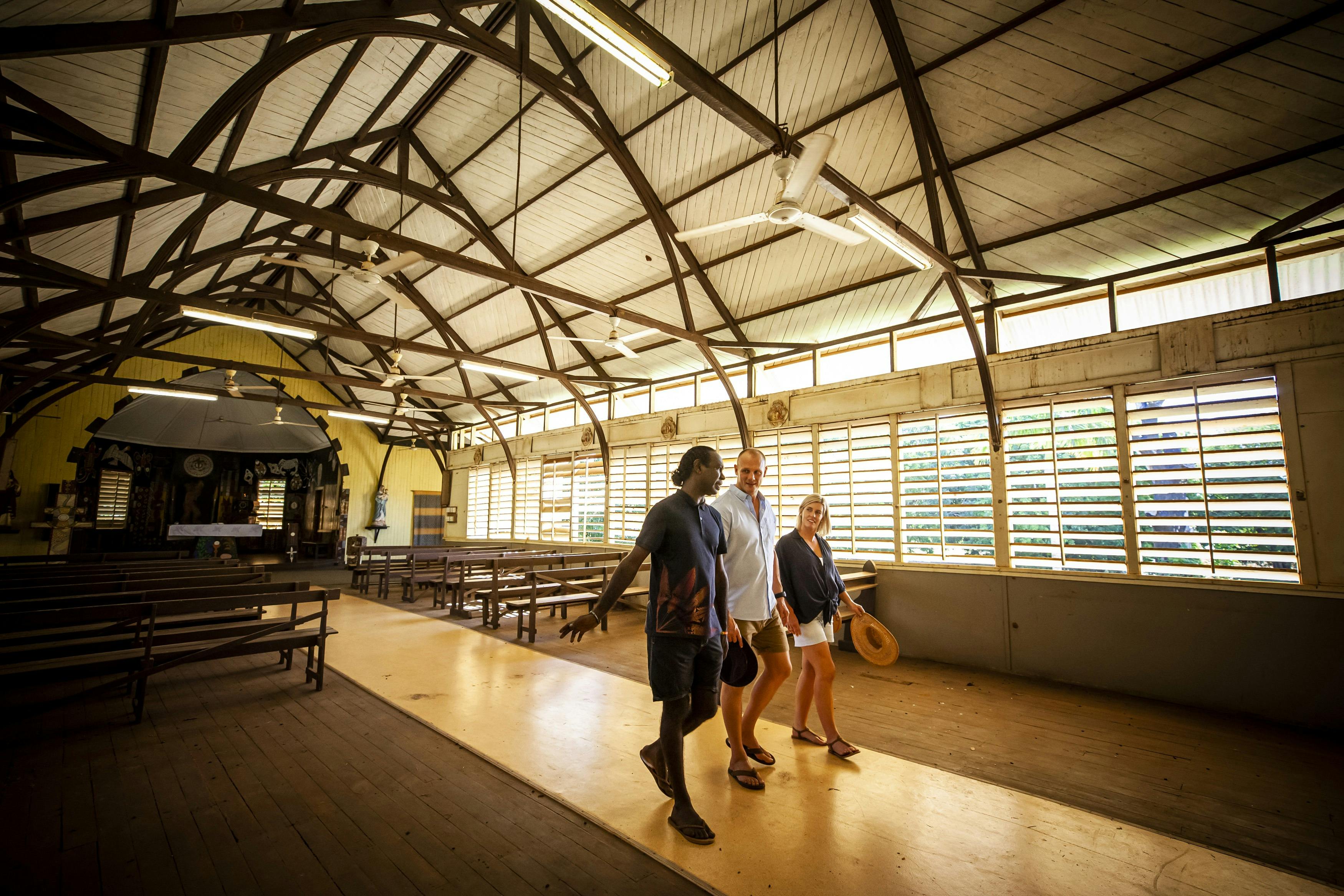 Guided tour through the famous Tiwi Catholic Church