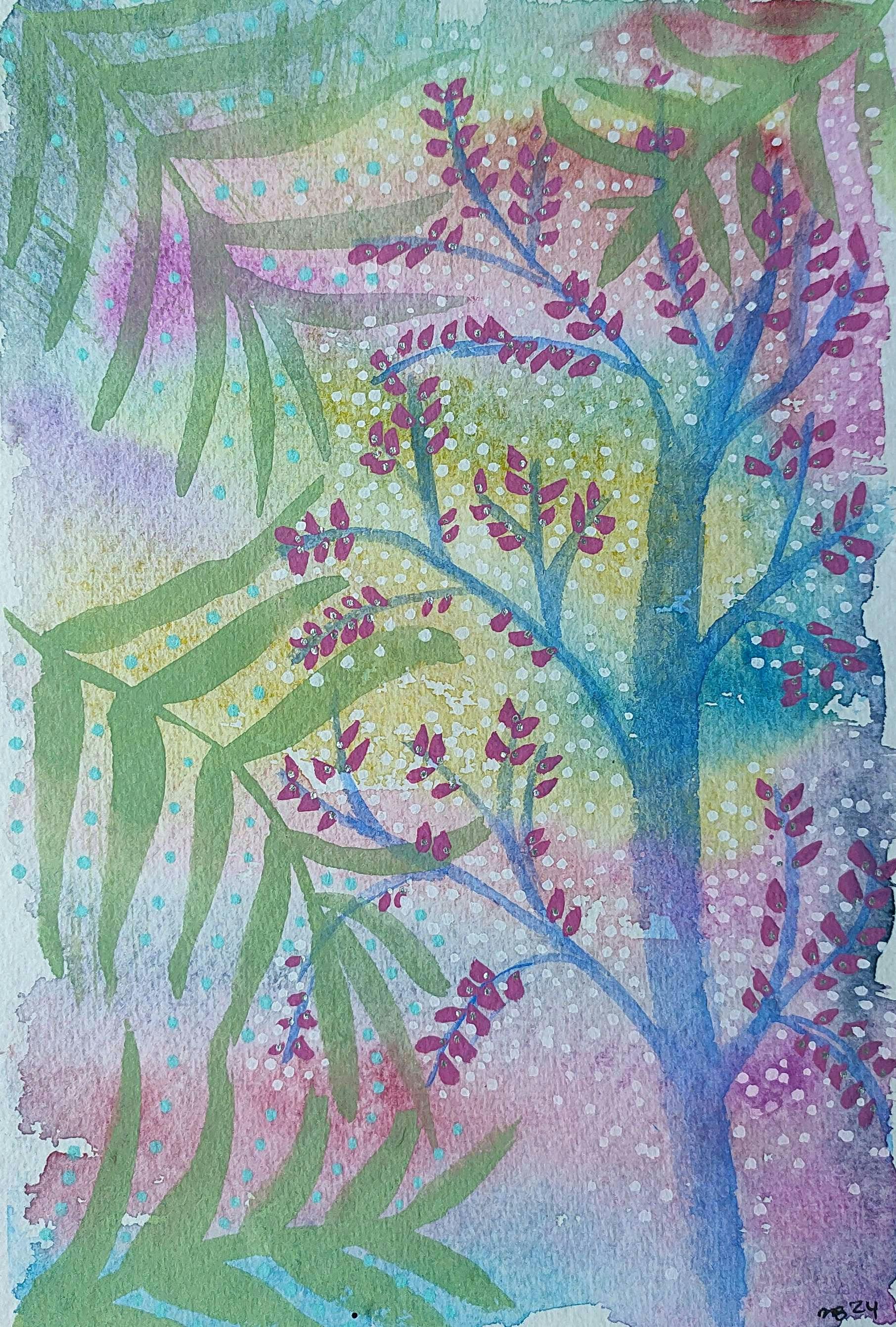 watercolour, acrylic, unframed,