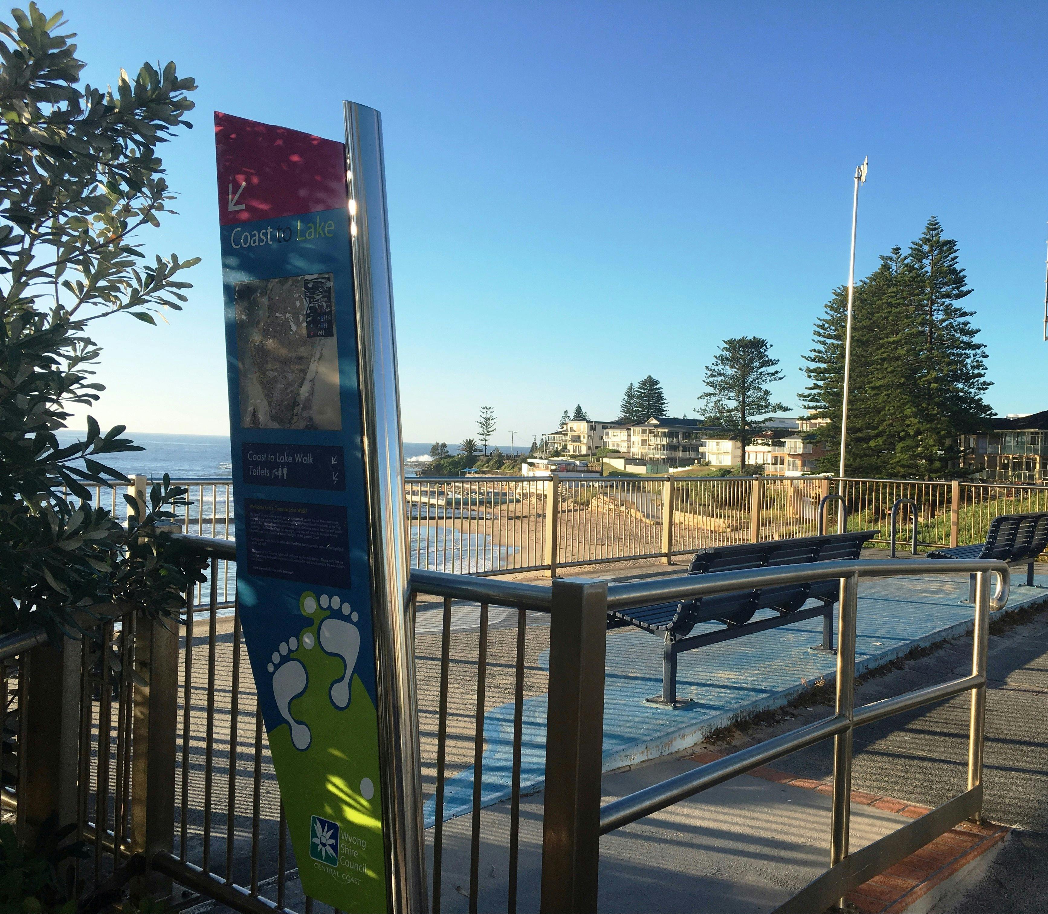 Along the Coast to Lake walk at The Entrance NSW