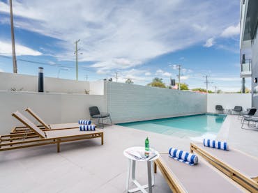 Relax poolside, open all year round Relax poolside, open all year round