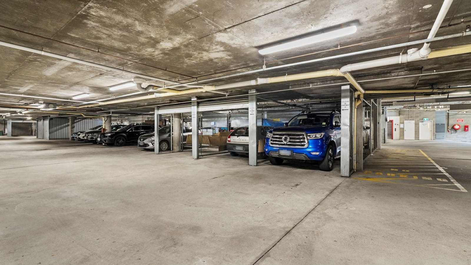 Secure under cover parkimg for one vechile