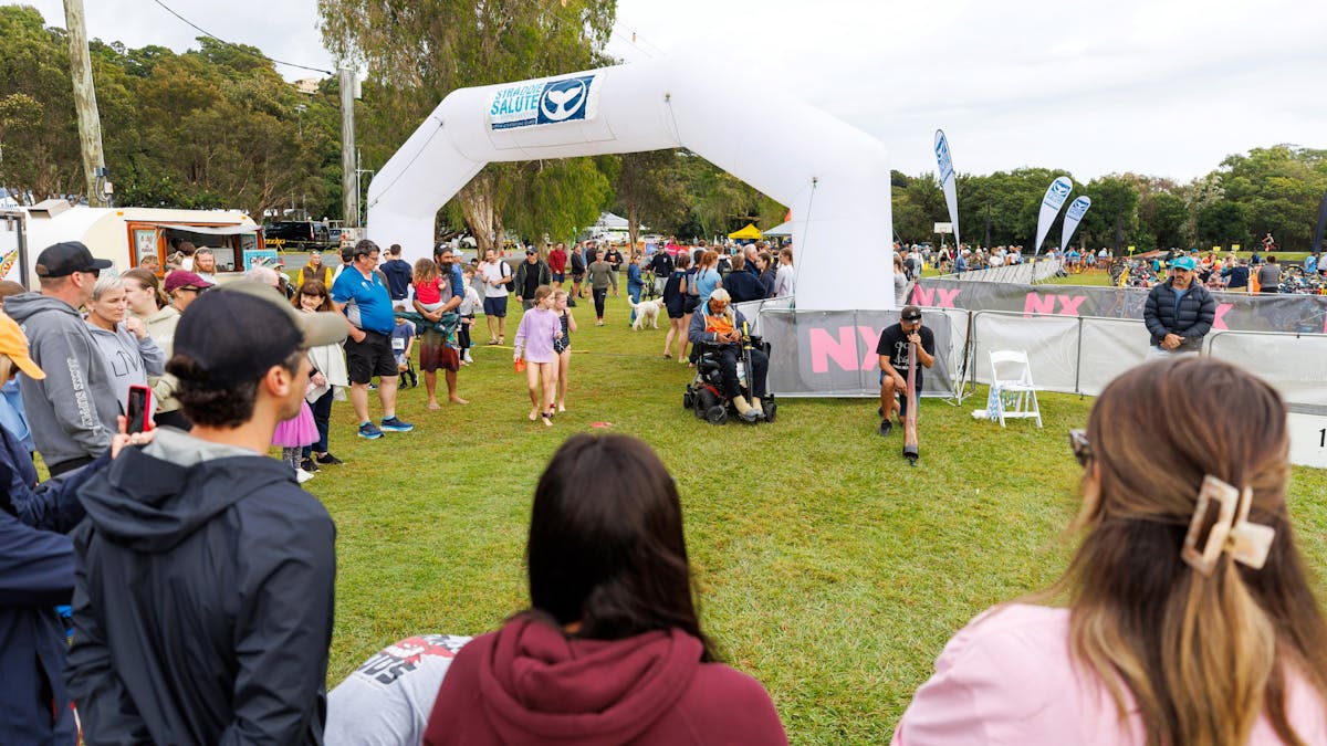 Straddie Salute Finish Line