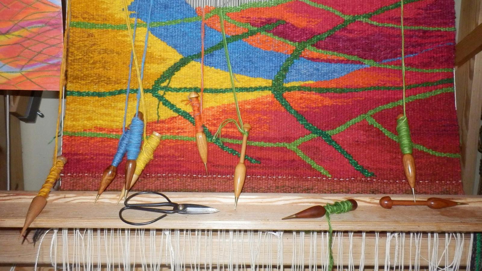 Tapestry in the making