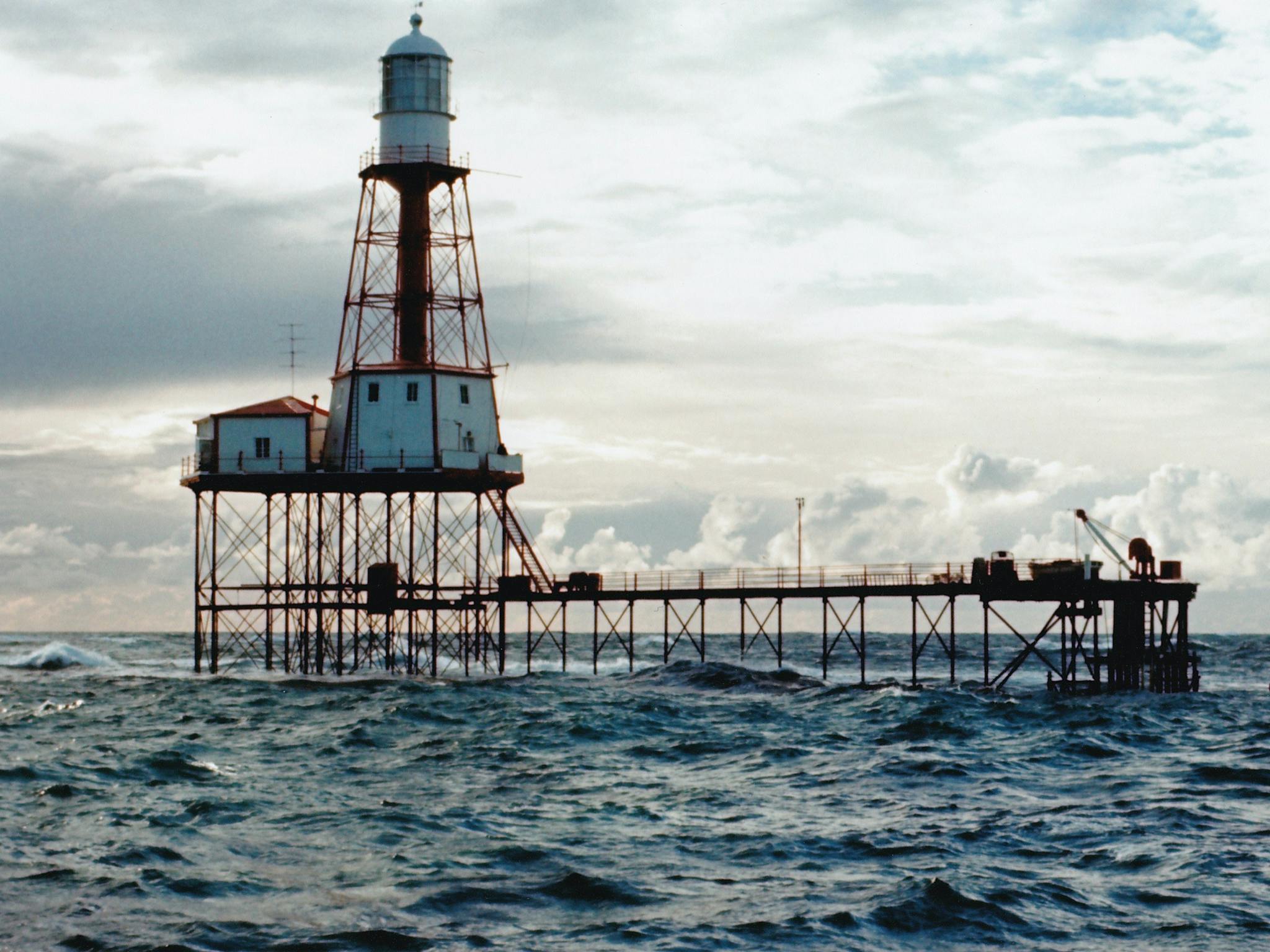 The operating lighthouse when it was on the Margaret Brock Reef