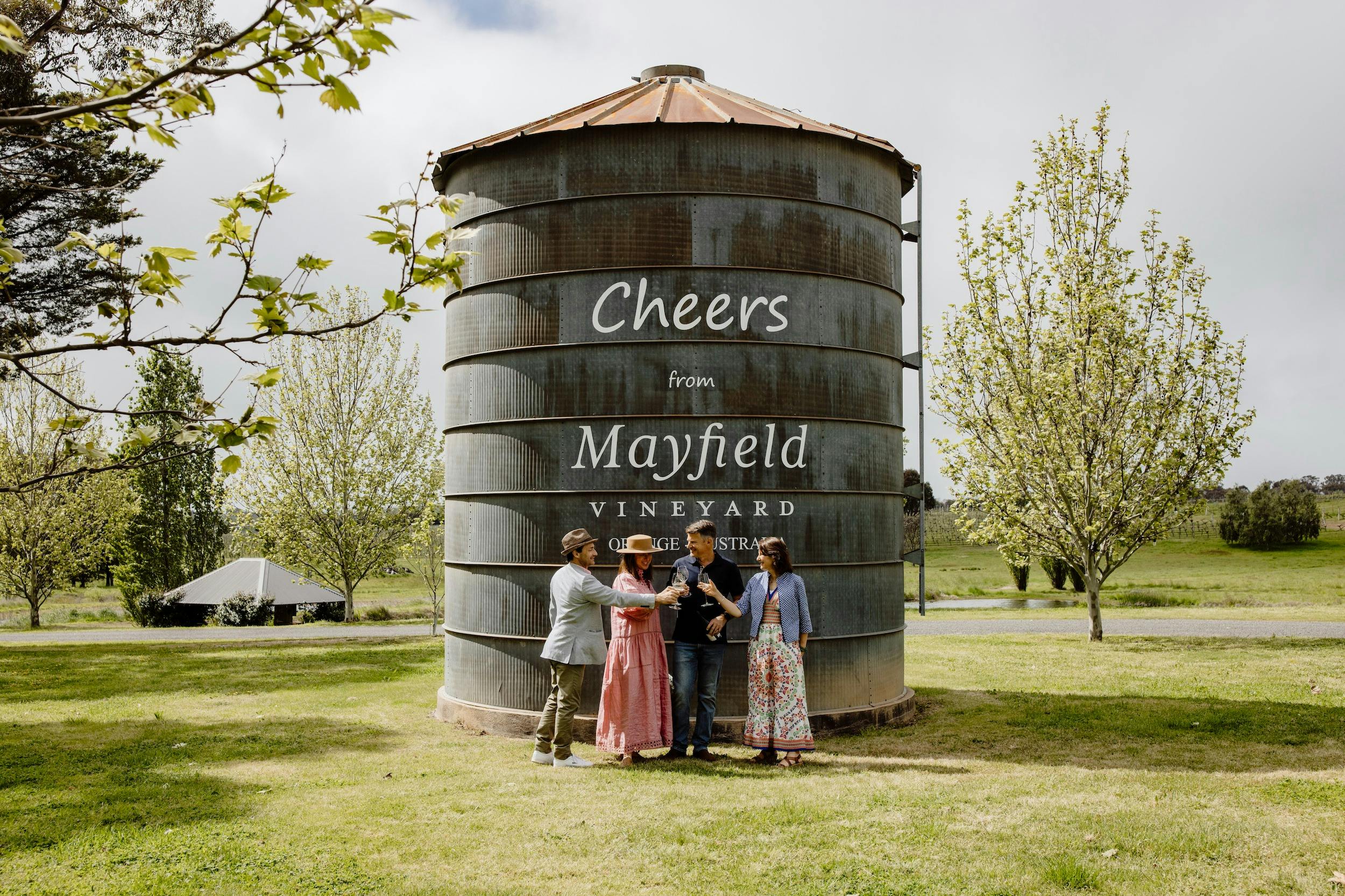 Guest cheersing