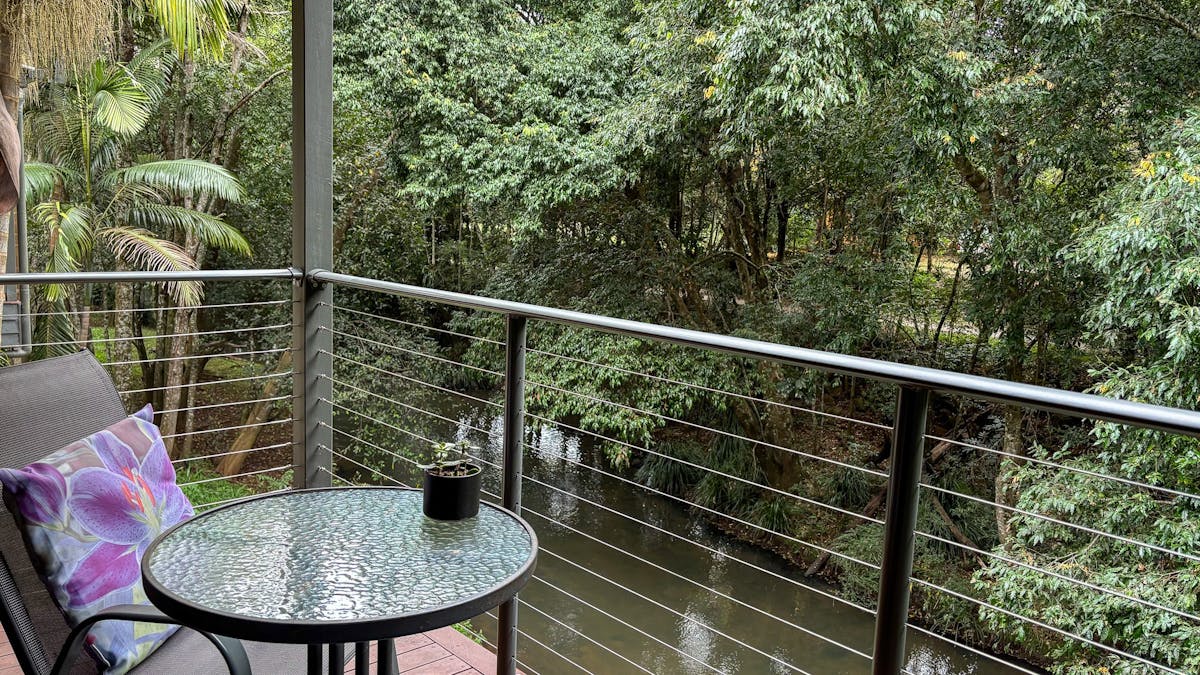Overlooking the pristine Obi Obi Creek