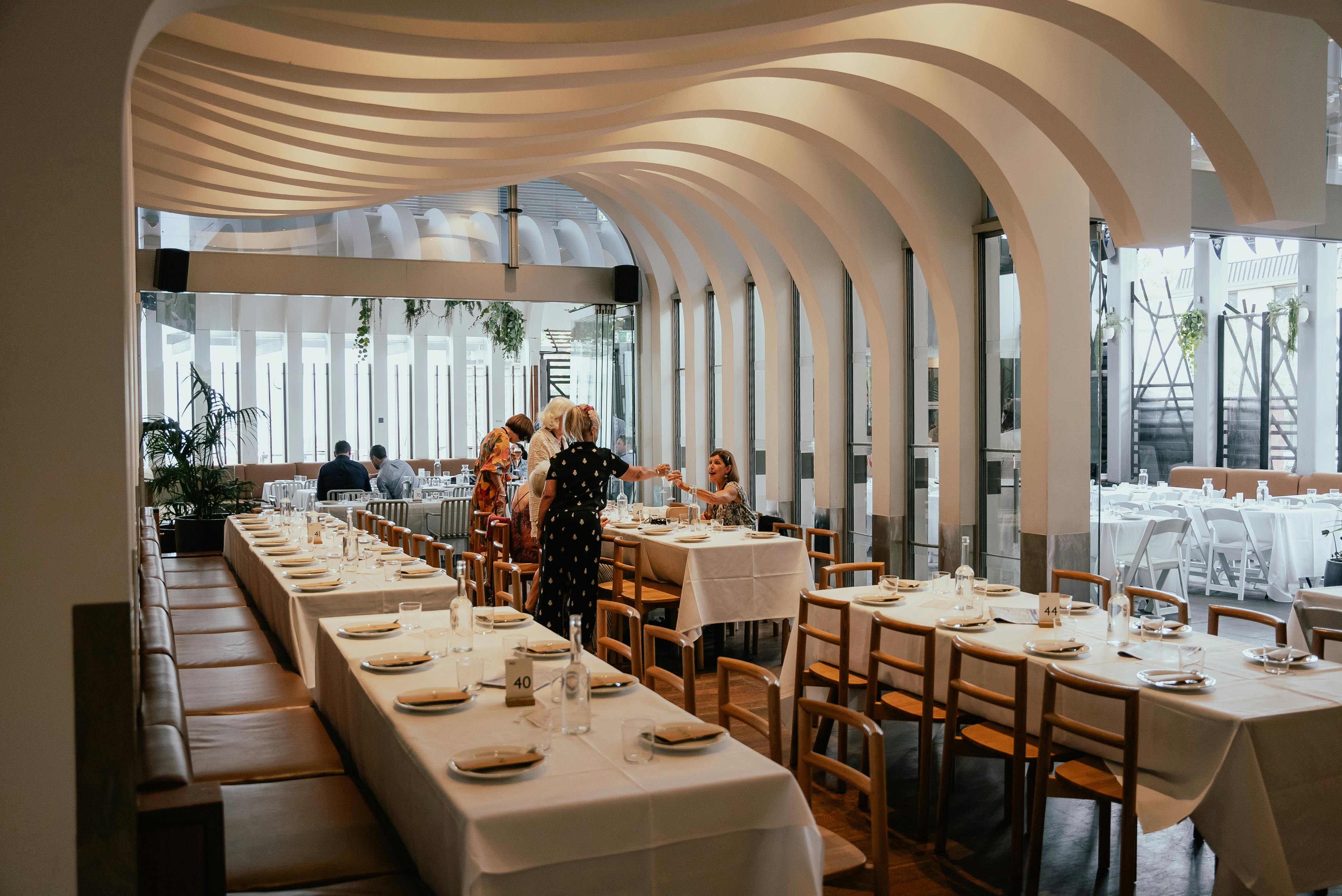 Lion Hotel Functions & Events bistro table setting