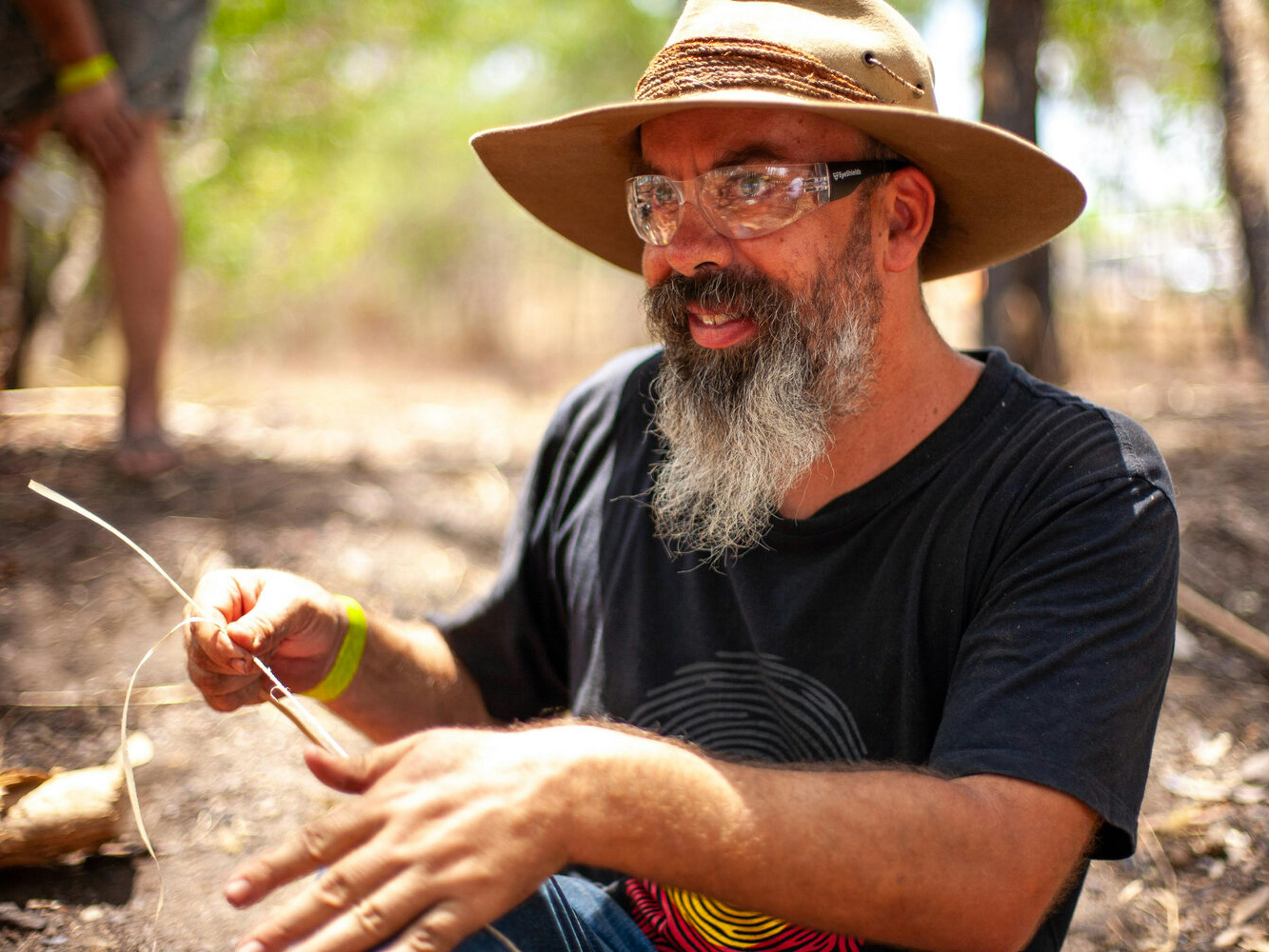 Learn traditional methods of survival like fire making in the mens activity