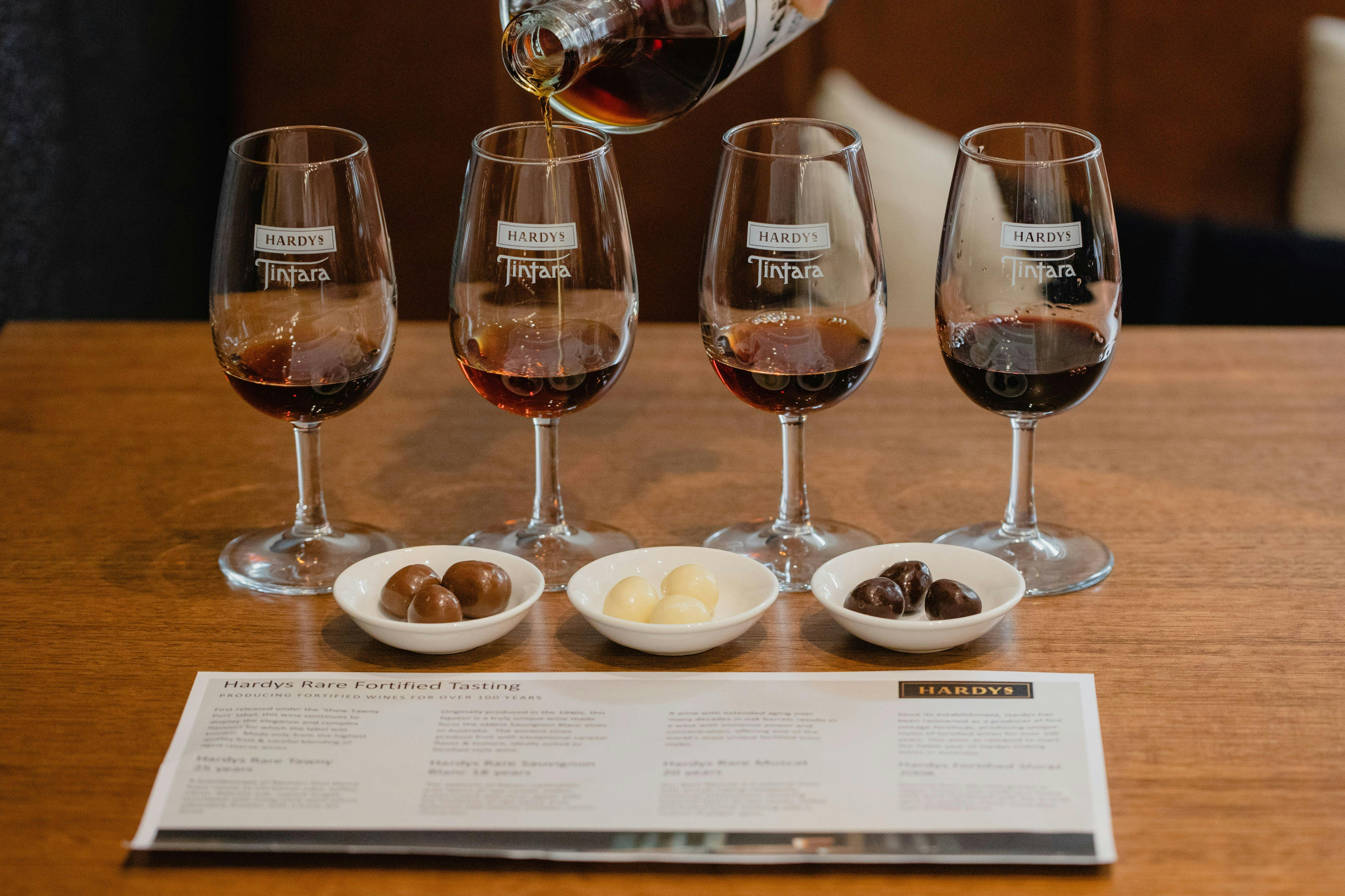 Hardys Rare Fortified Tasting Experience McLaren Vale
