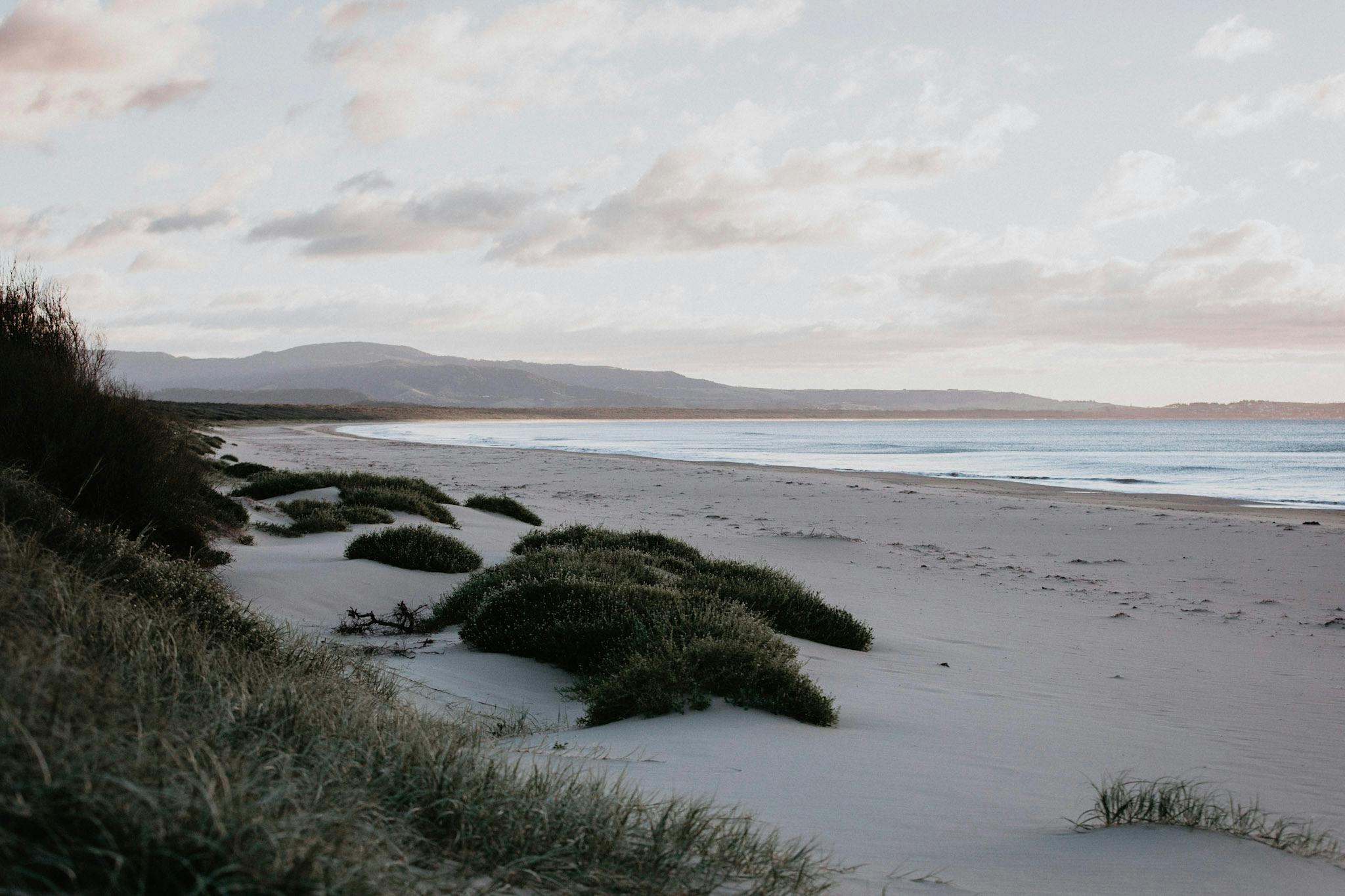 Seven Mile Beach at Shoalhaven Heads, with a wide sandy shoreline.