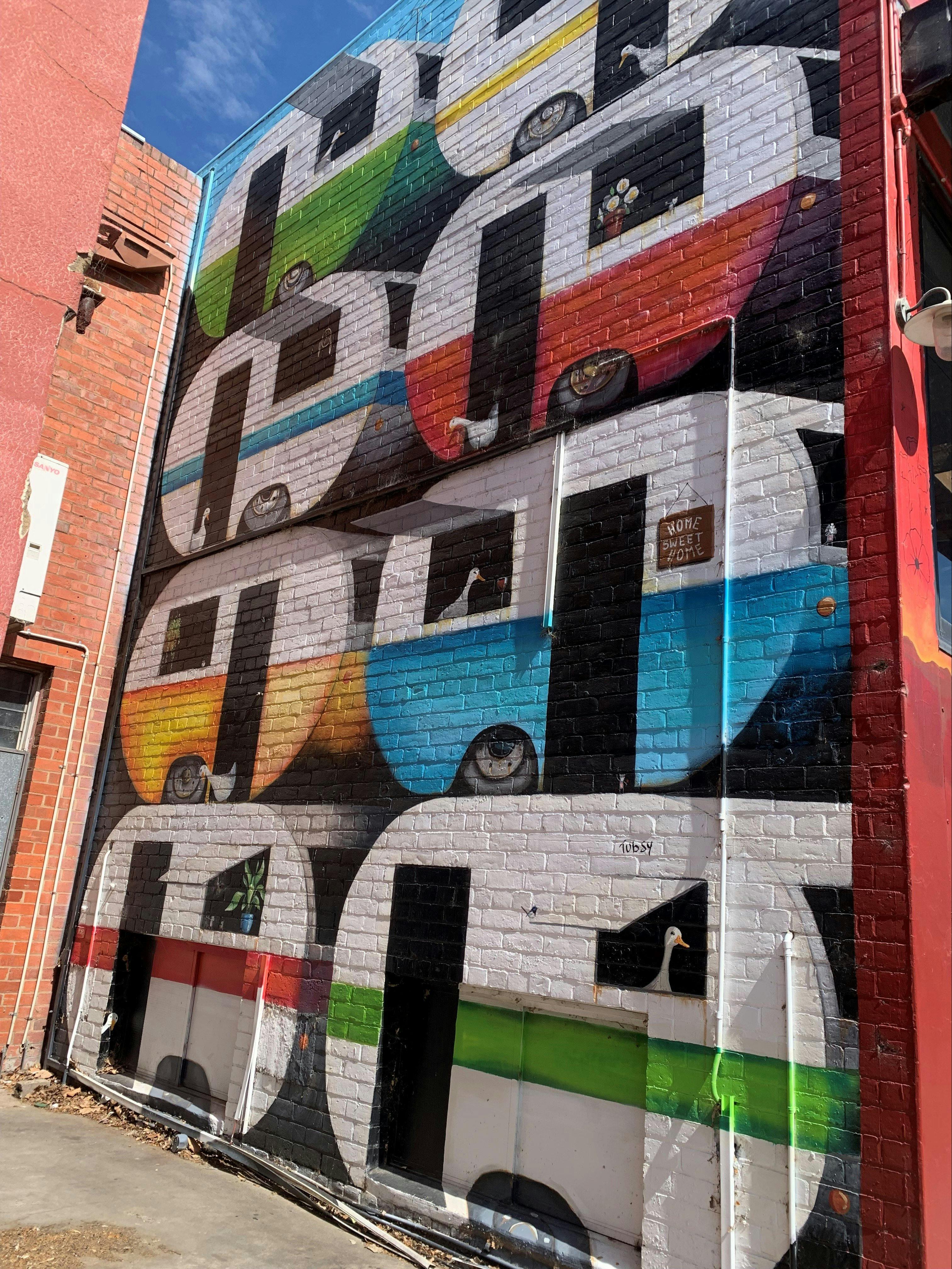 COVID Mural by Tank - Shepparton