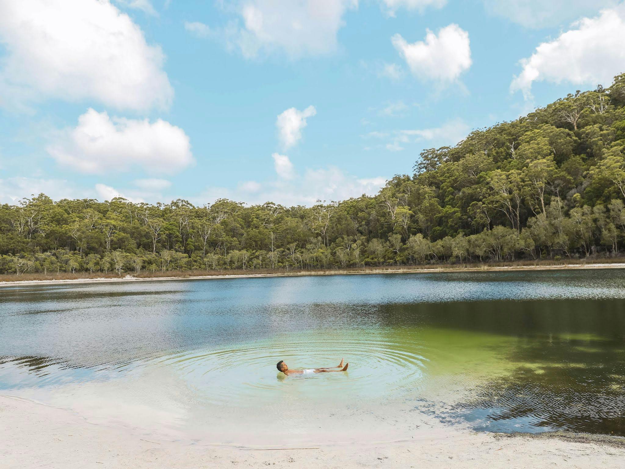Swim in the beauty of Basin Lake