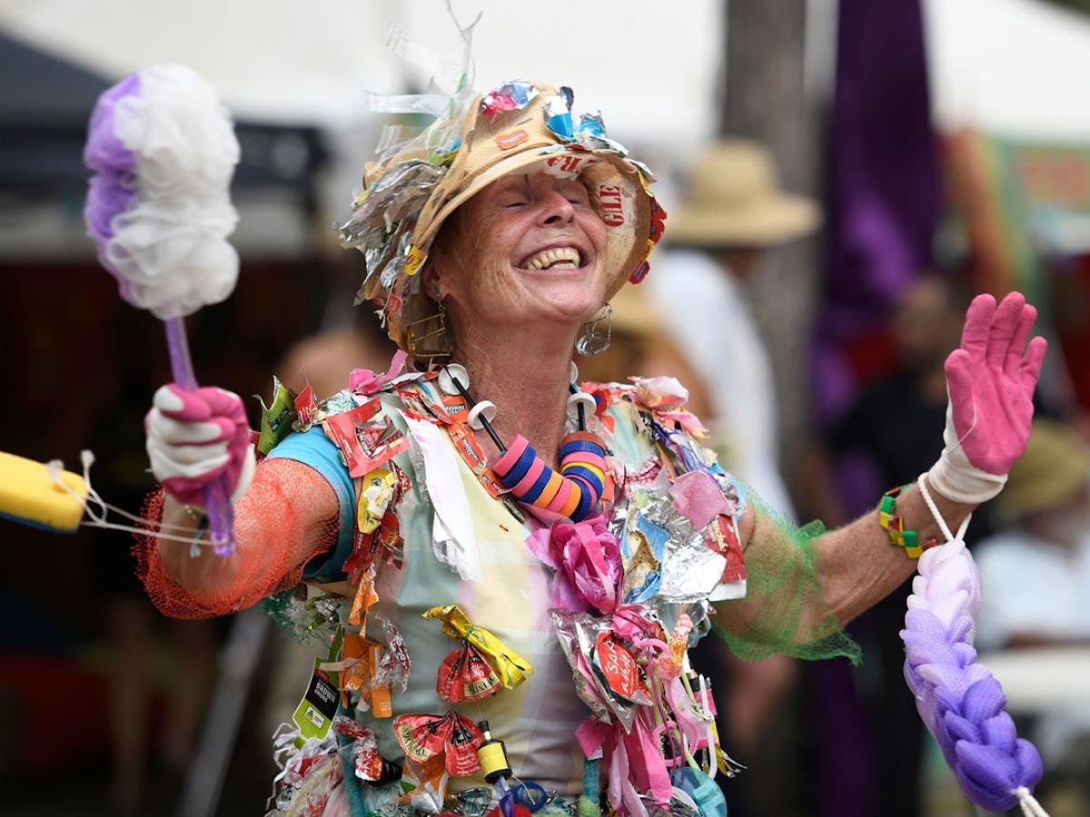 Trash Fairy at Wallaby Creek Festival 2021by Creek