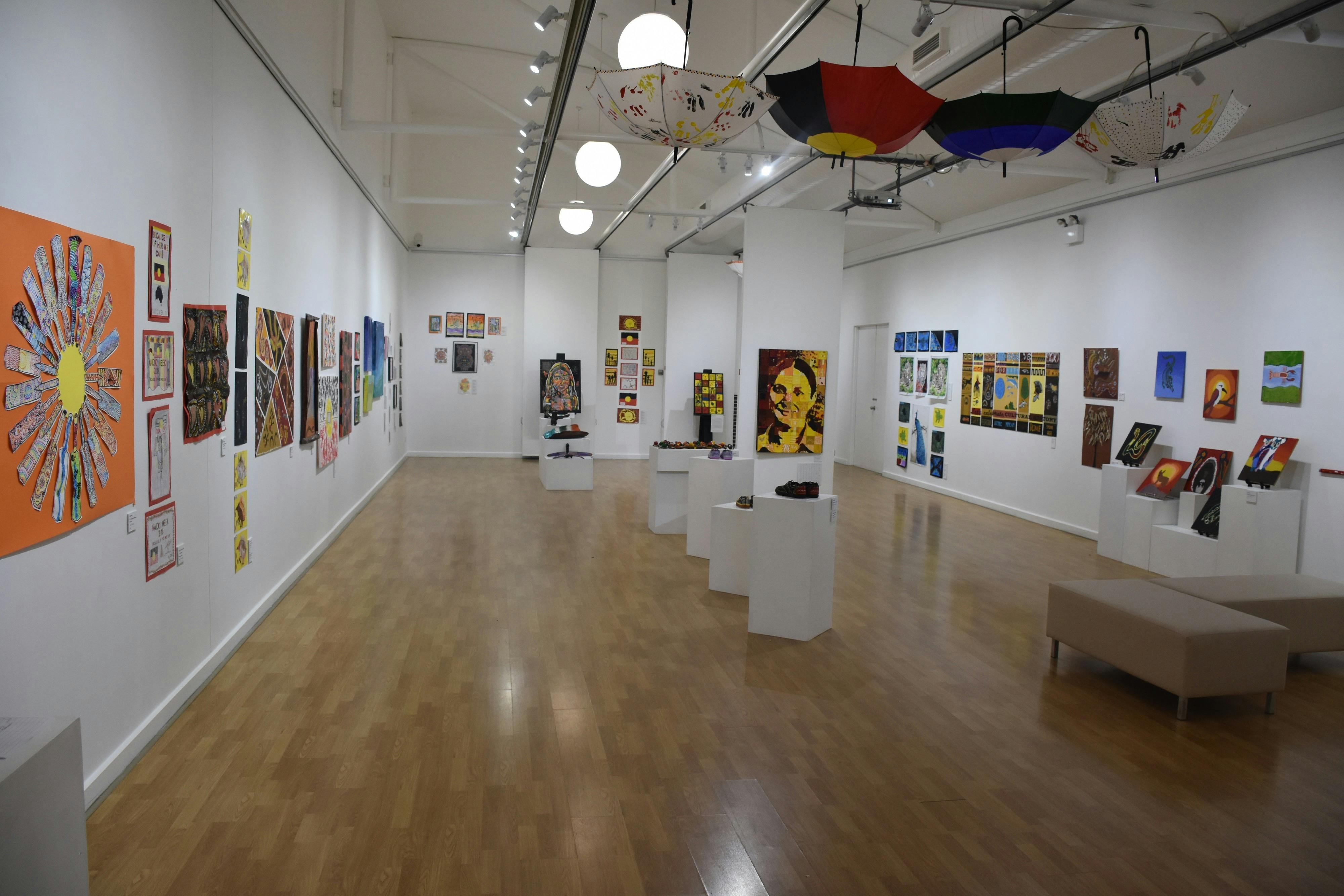 back gallery with Naidoc exhibition