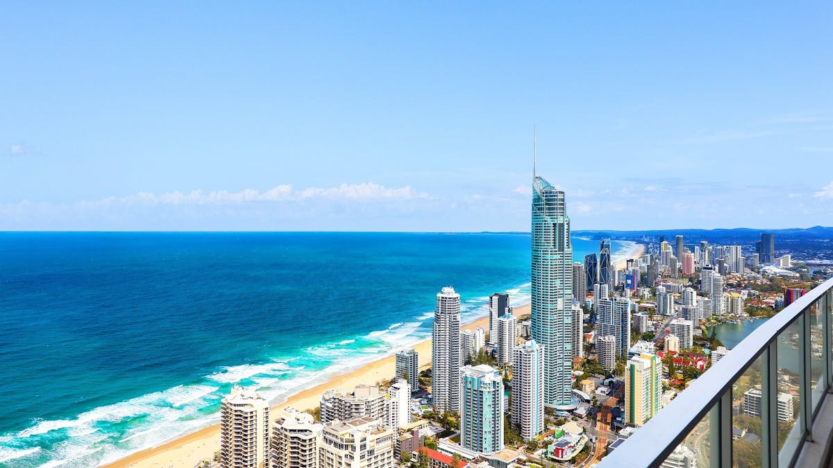Circle on Cavill, Surfers Paradise Gold Coast Holidays - View of the ocean from the  balcony
