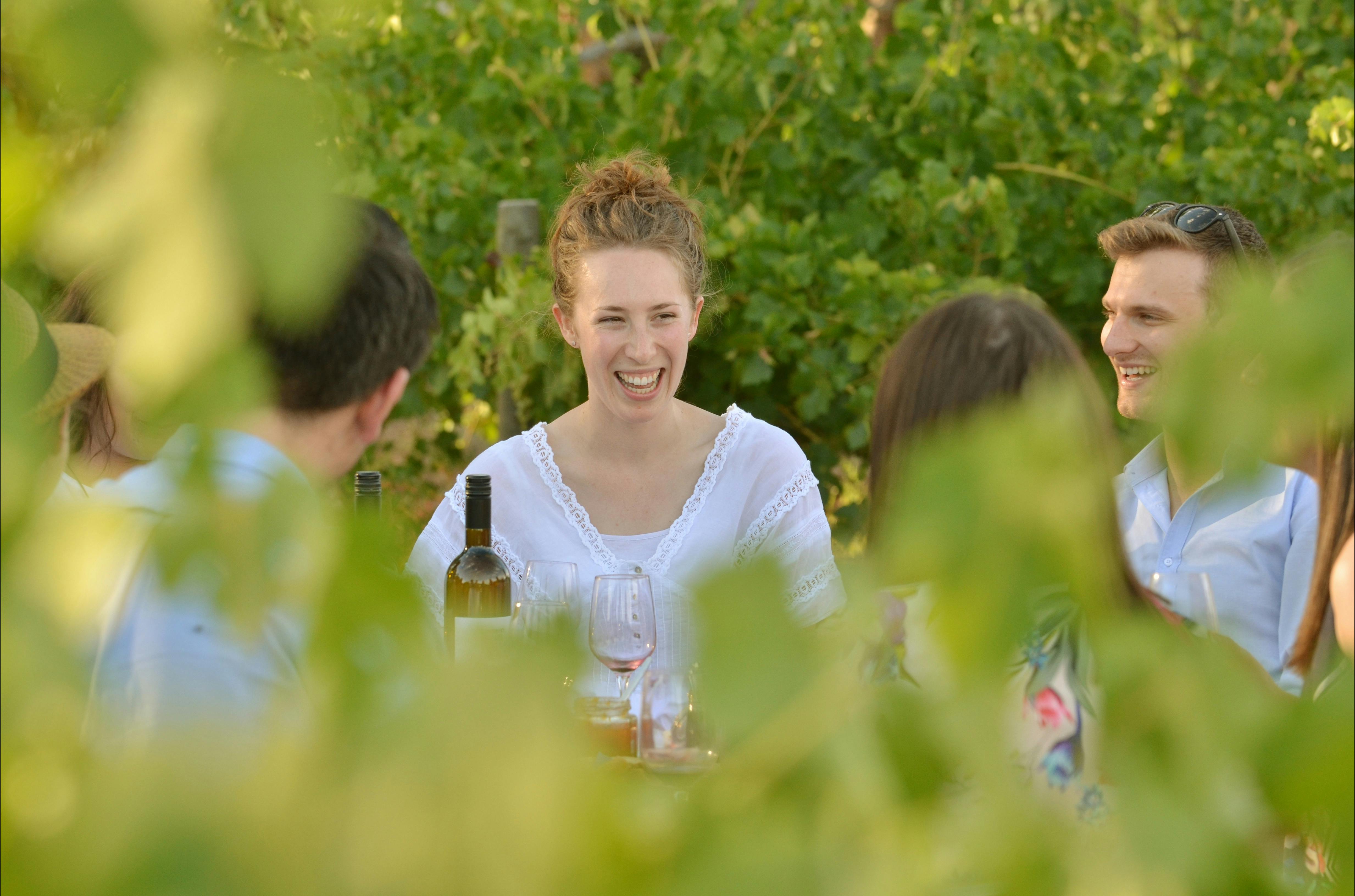 Spend time with your friends in our winery garden.