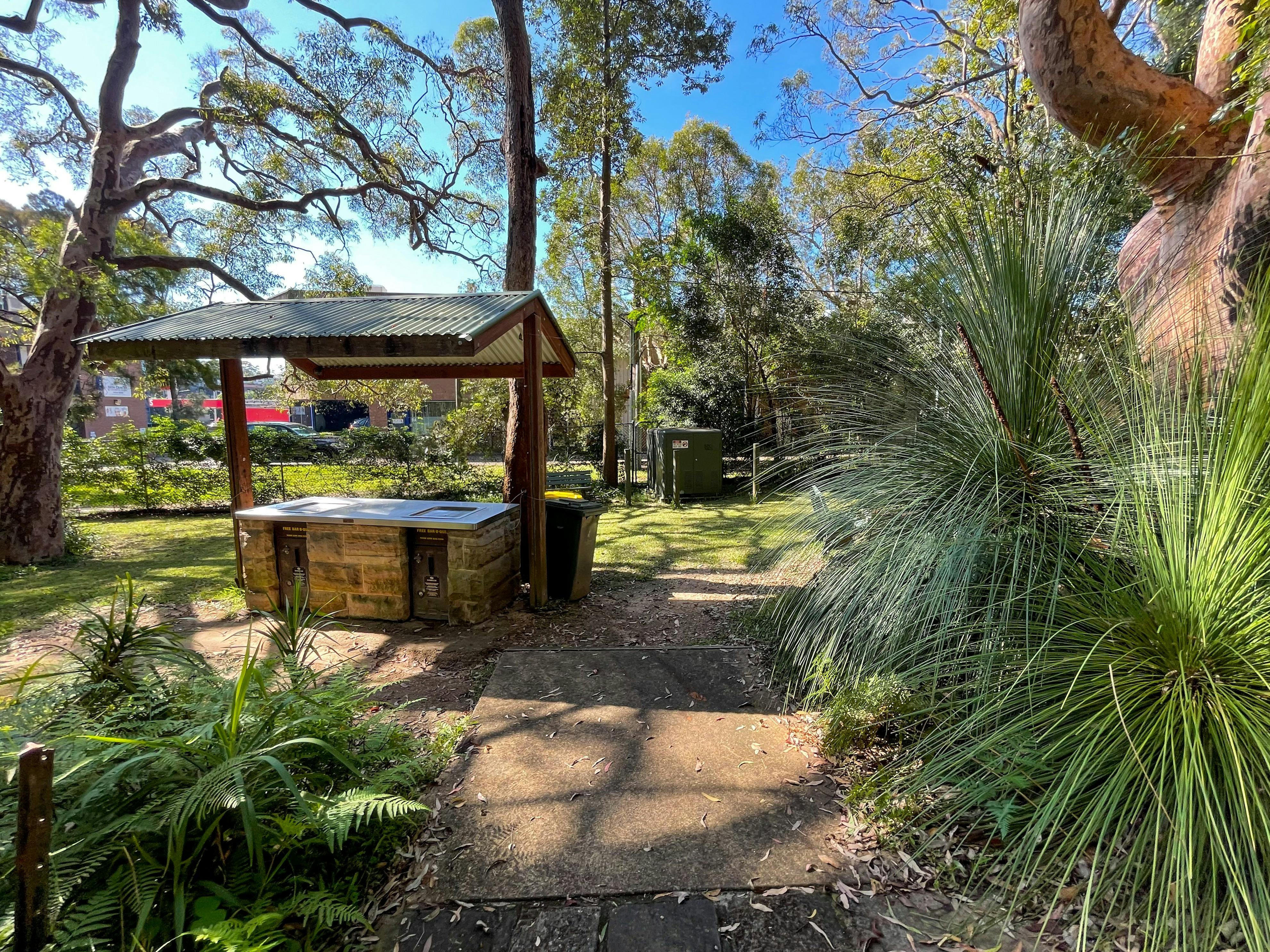 BBQ facilities at Stony Range Botanical gardens