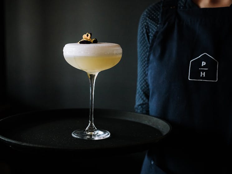 Signature cocktail - Lulu’s Lemon Meringue Martini