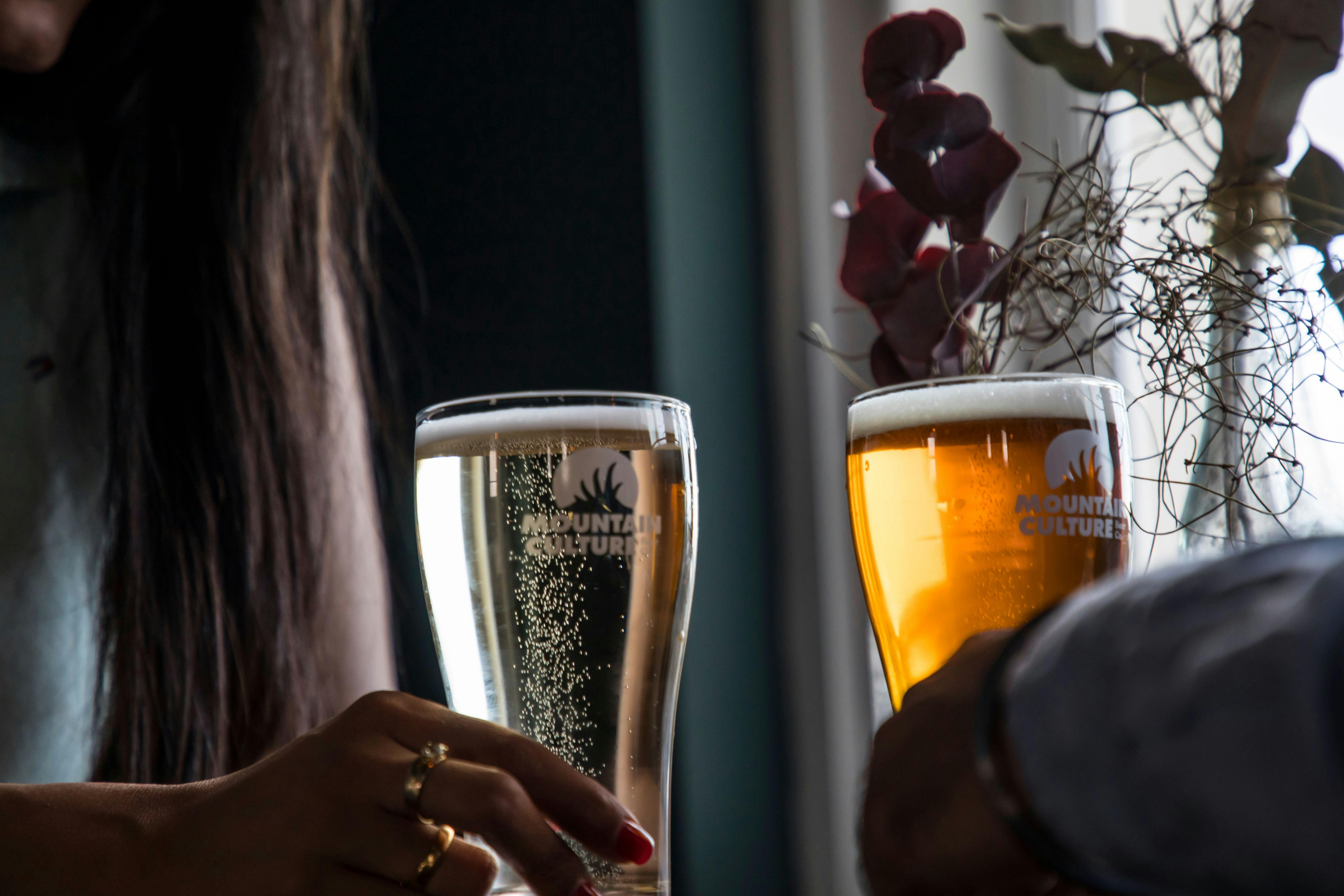 People with Mountain Culture beers
