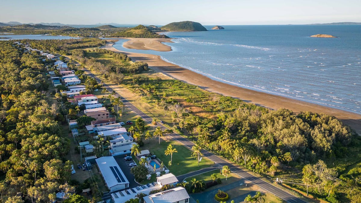 Ariel shot North from Motel
