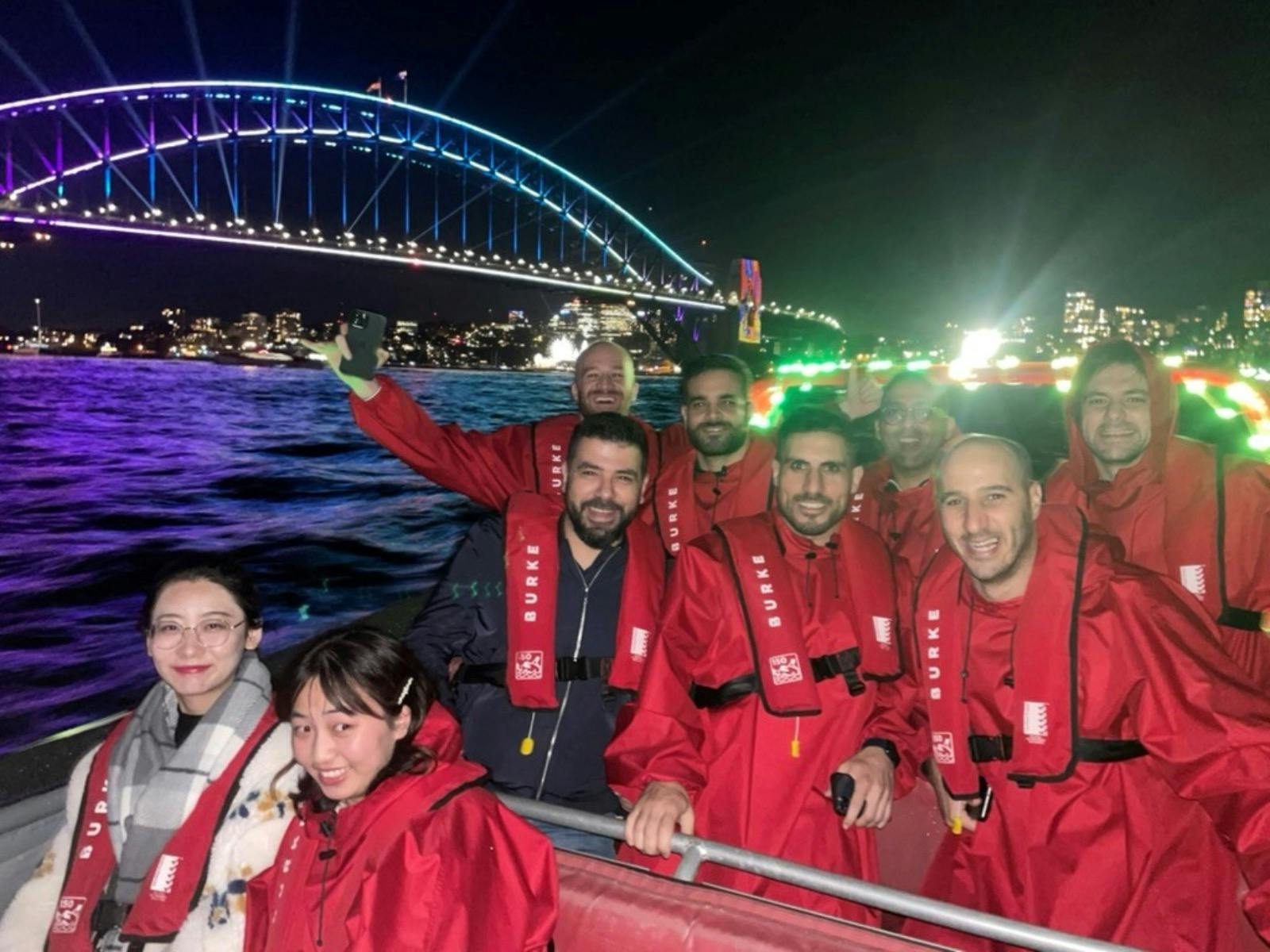 Oz Jet Boating - VIVID Sydney Sightseeing Cruise