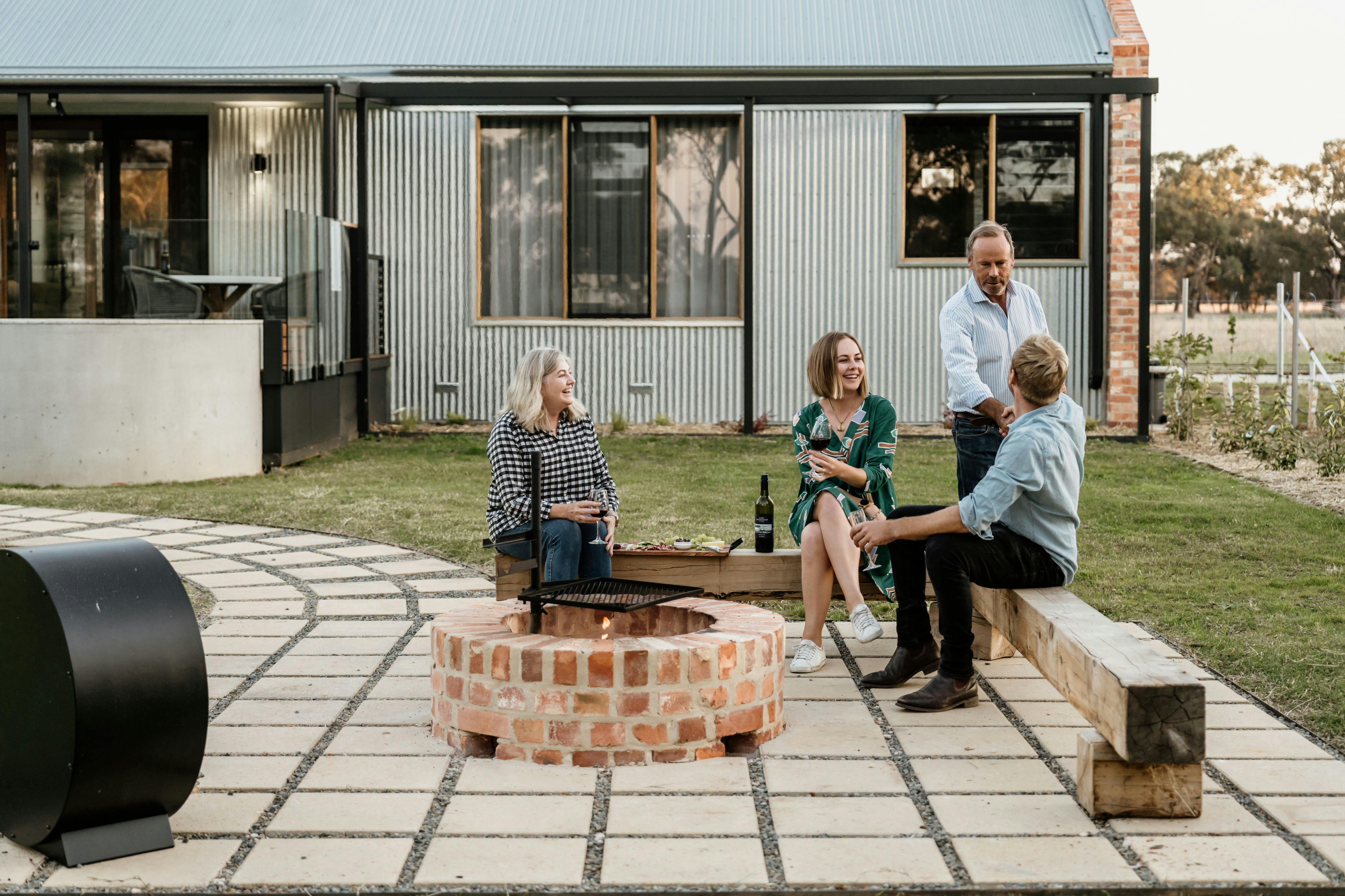 Outdoor fire pits and indoor wood heaters