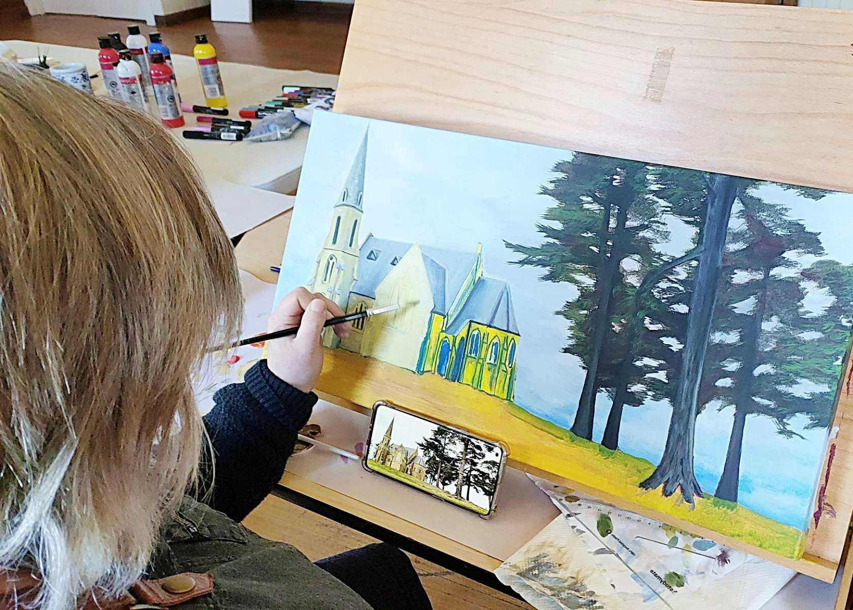 paint n sip, group, beginners, fun, campbell town, art,