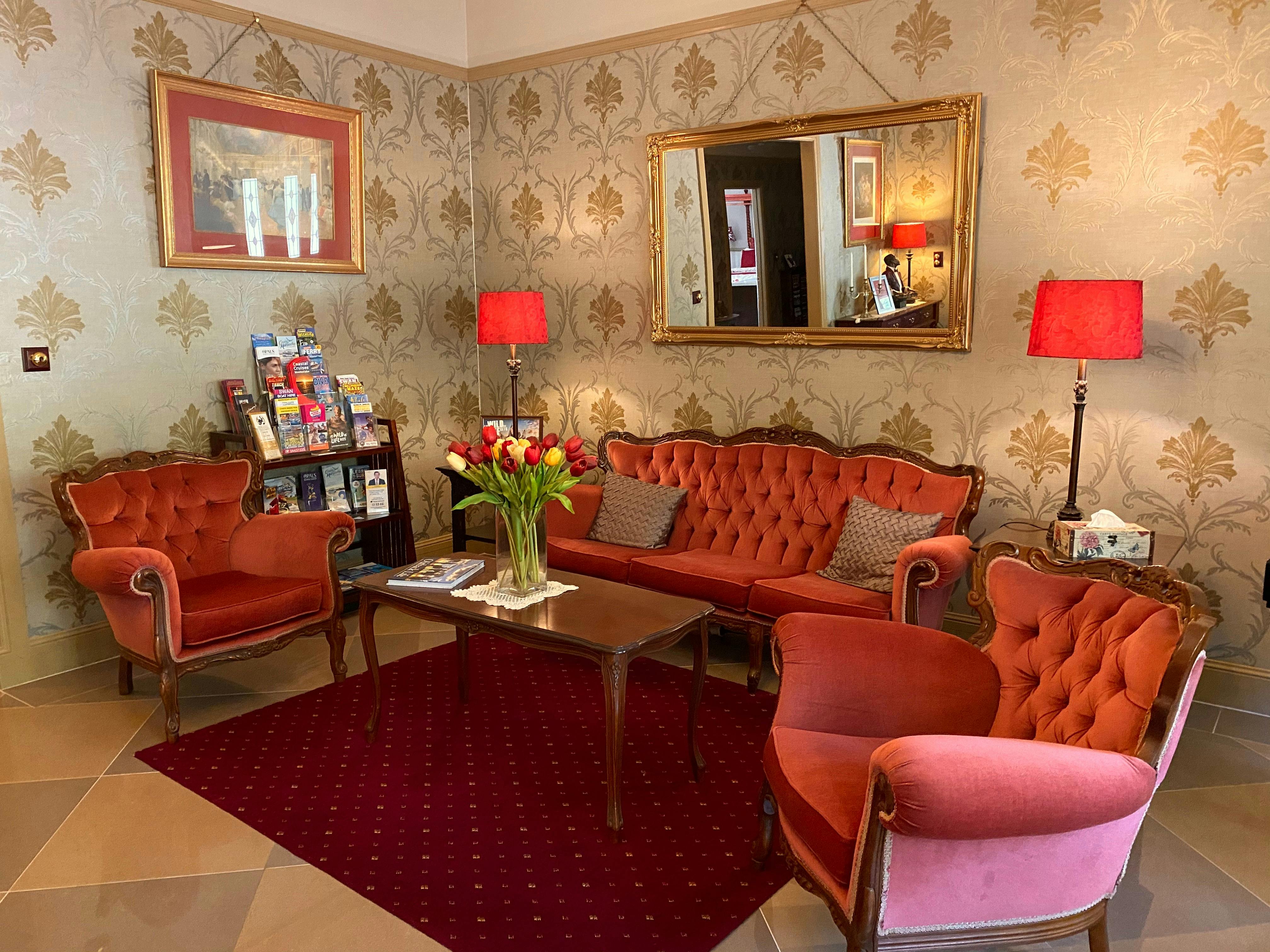 Grande entrance and guest areas