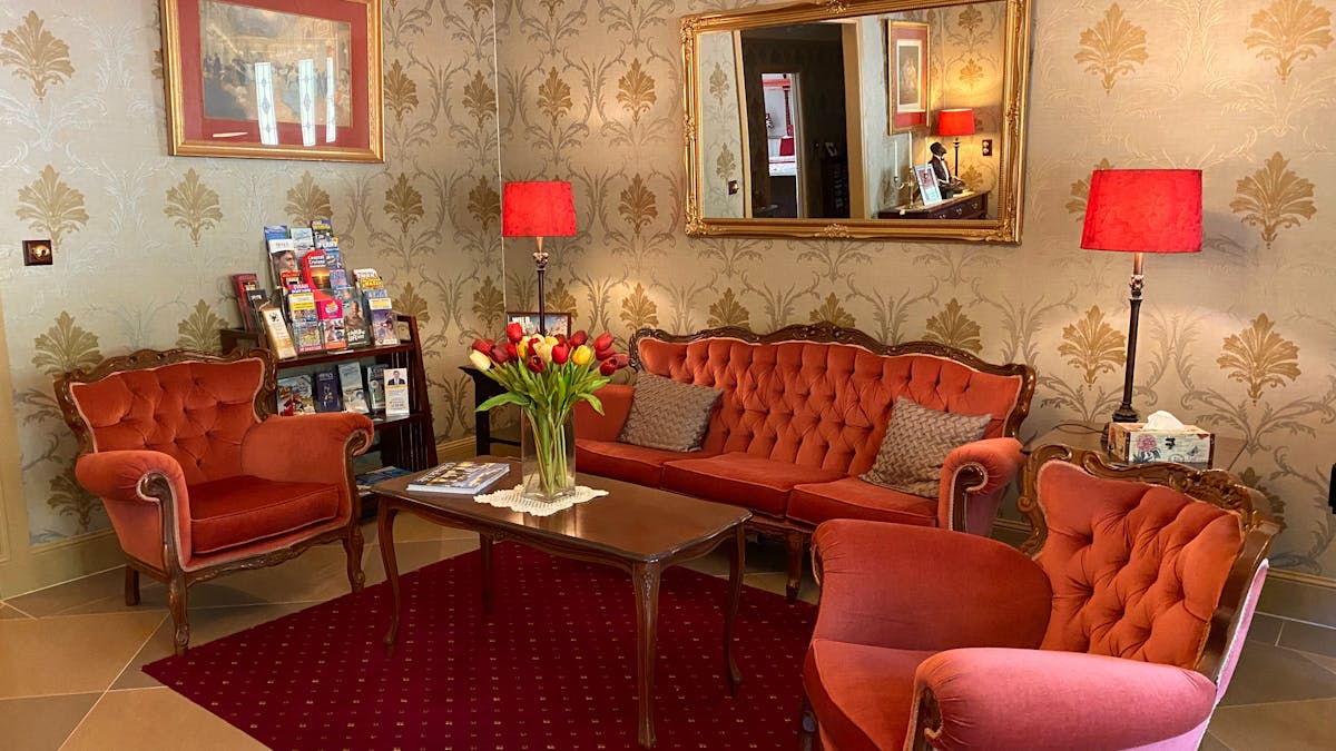 Enjoy the comfort of plush lounges