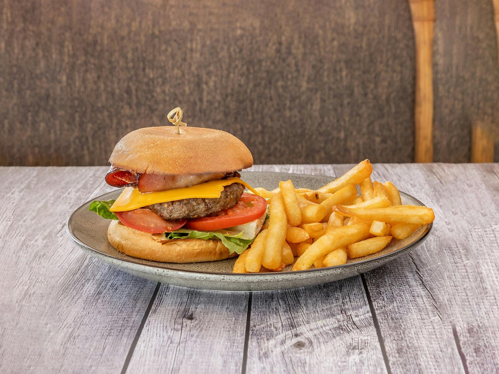 Delicious bugger for dinner