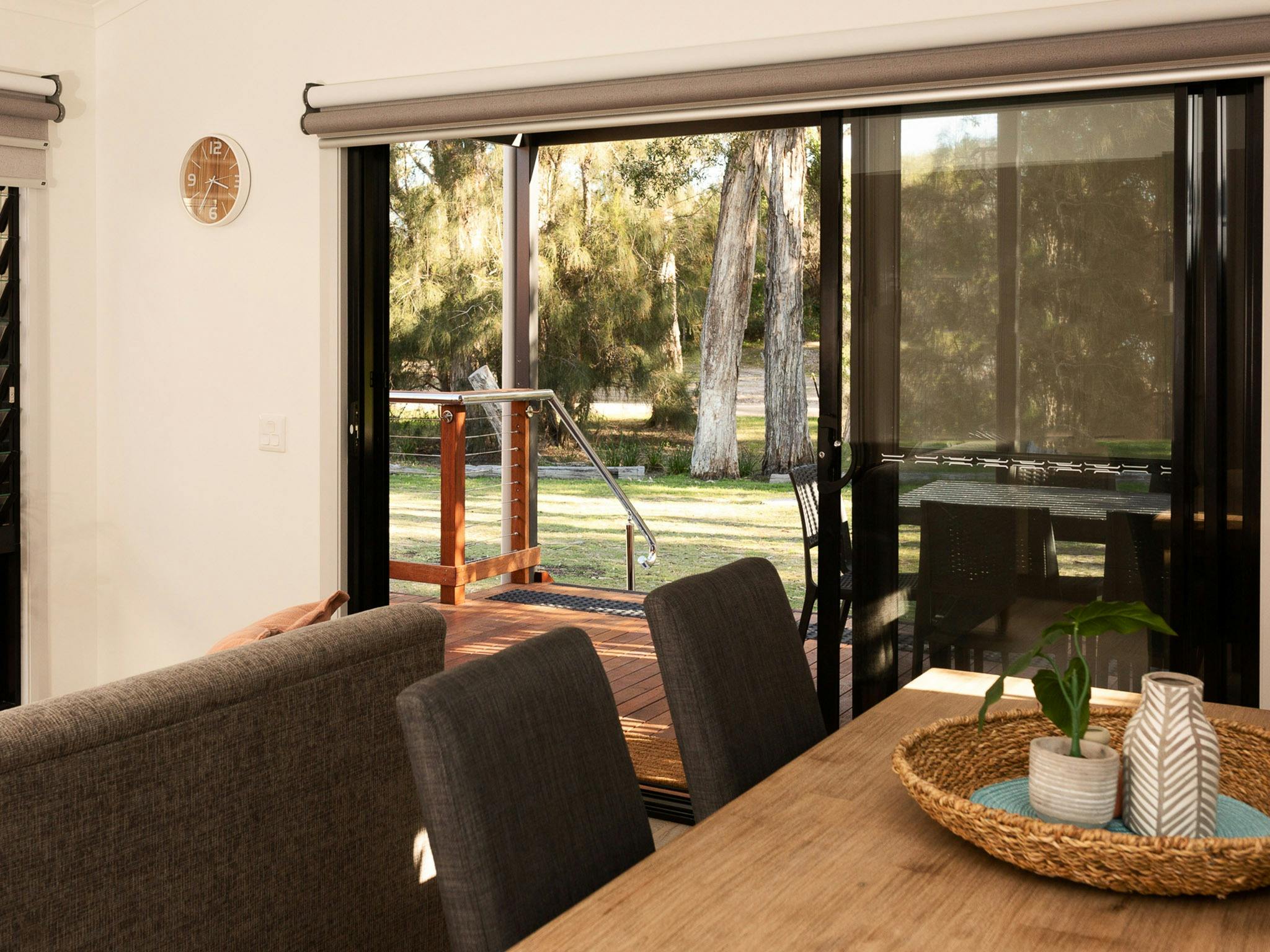 Image of cabin lounge room at Reflections Jimmys Beach