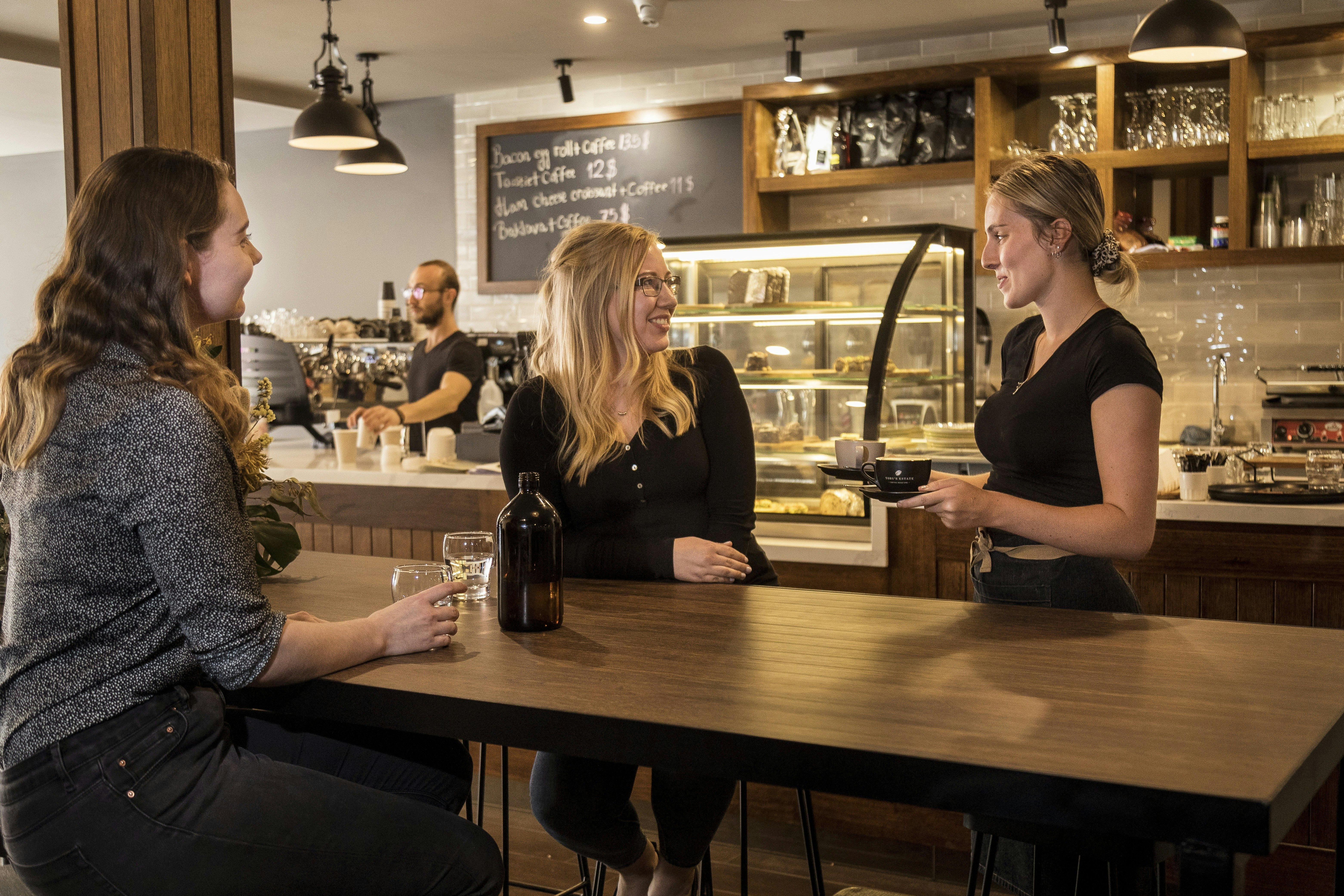 Friends gathering at Cafe Thirty4 Queanbeyan