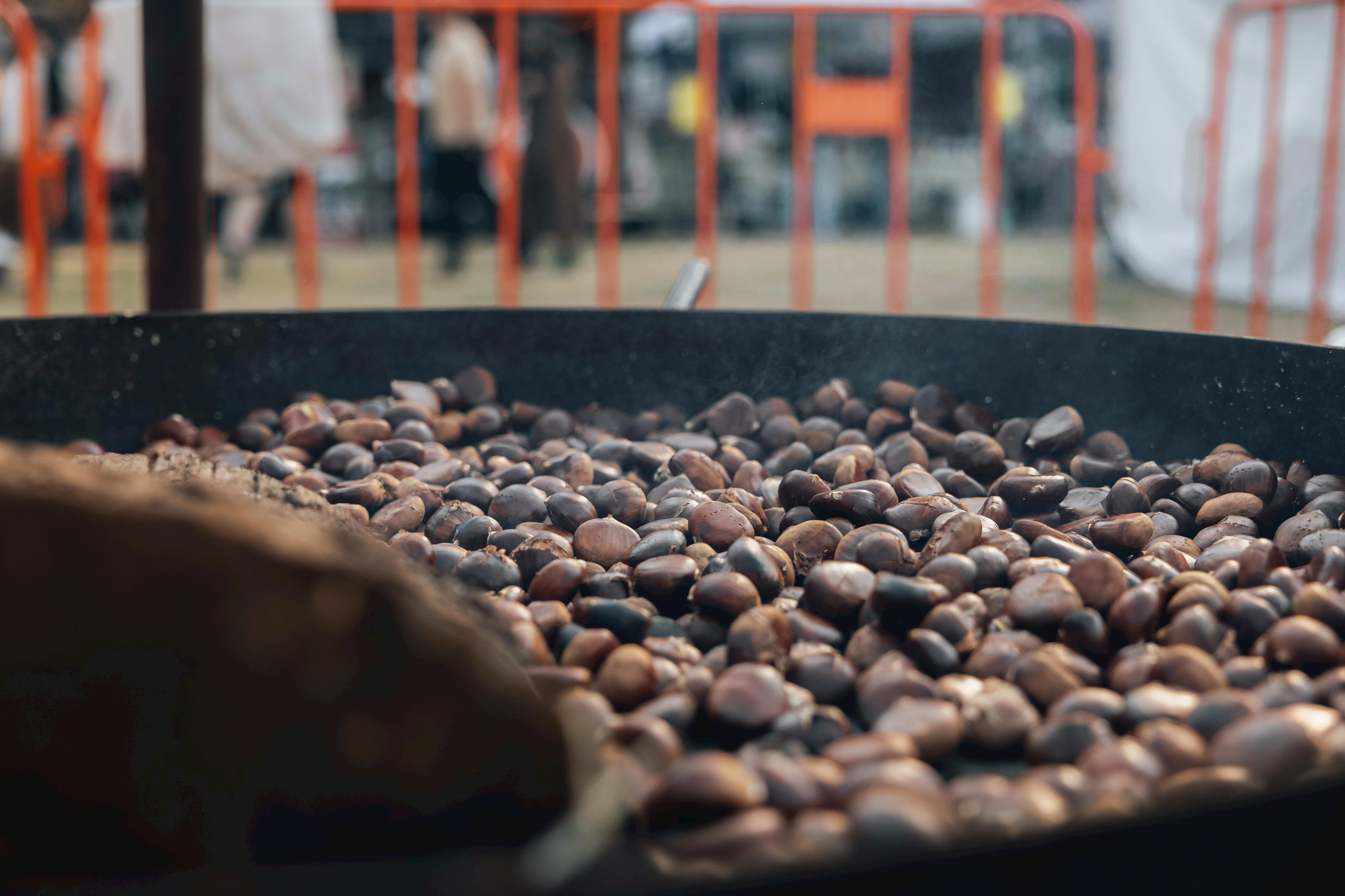 Chestnuts roasting over an open fire