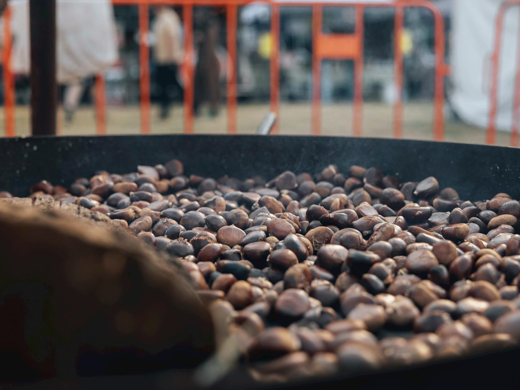 Chestnuts roasting over an open fire