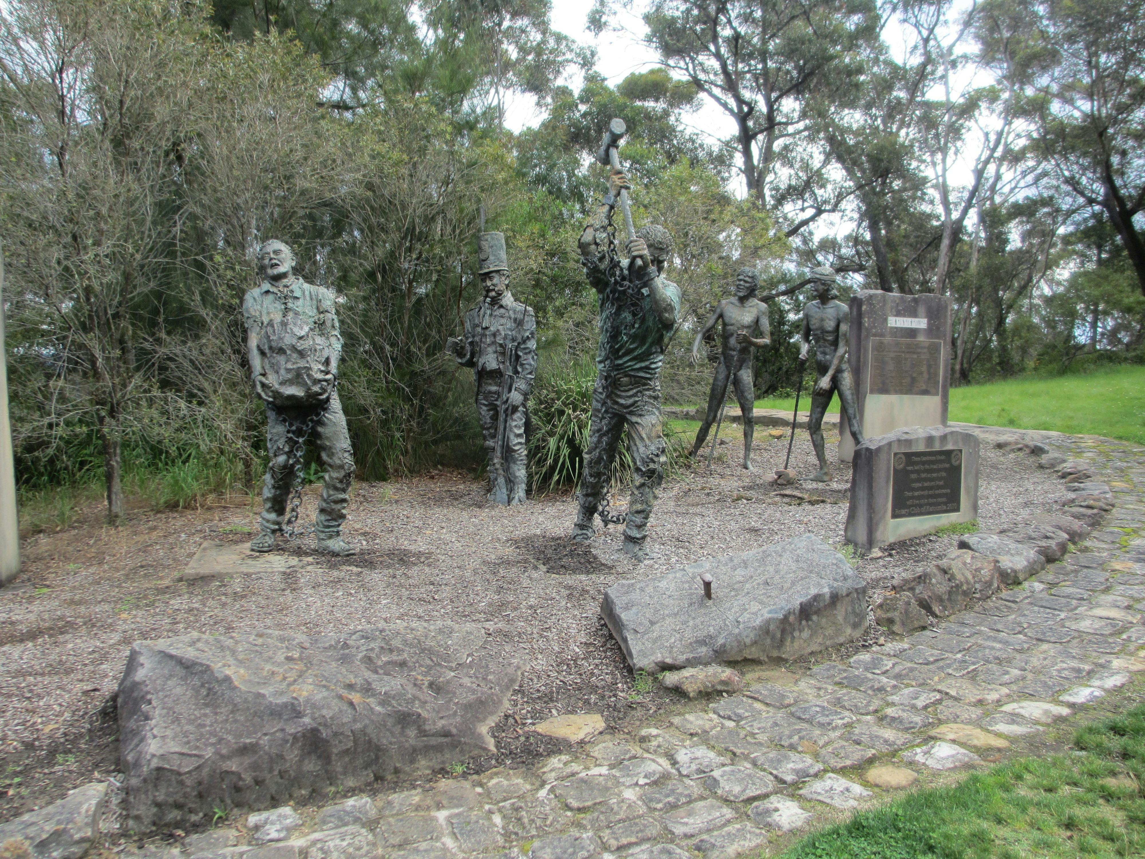 The Road Builders Memorial in Lilianfels Park, Katoomba