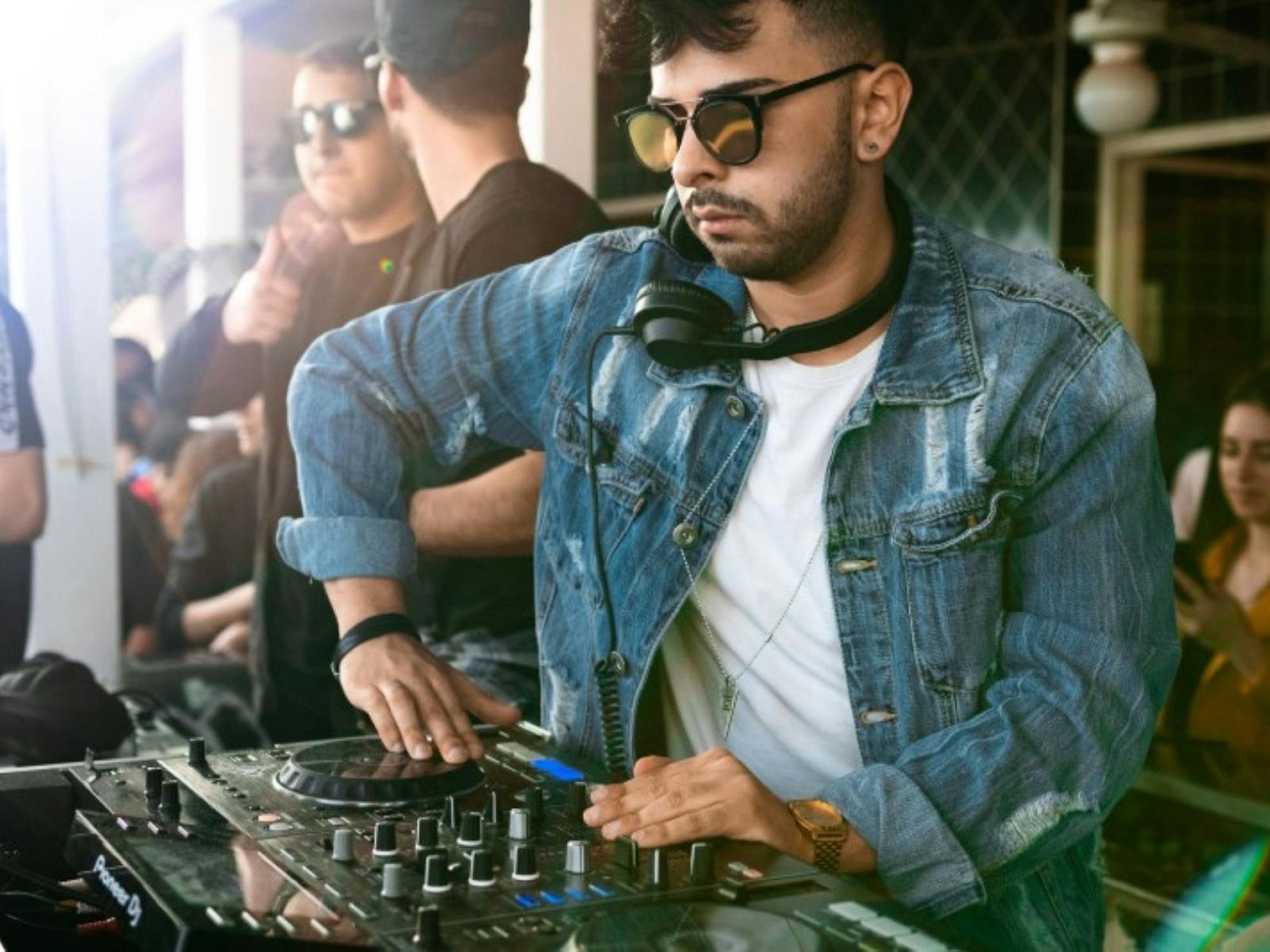 Image of a DJ performing