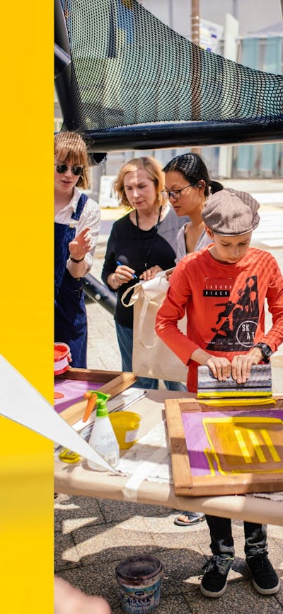 paper bilby and screen printing