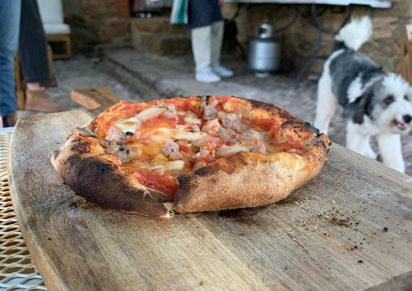 Pizza on the Deck at Springs Road Cellar Door