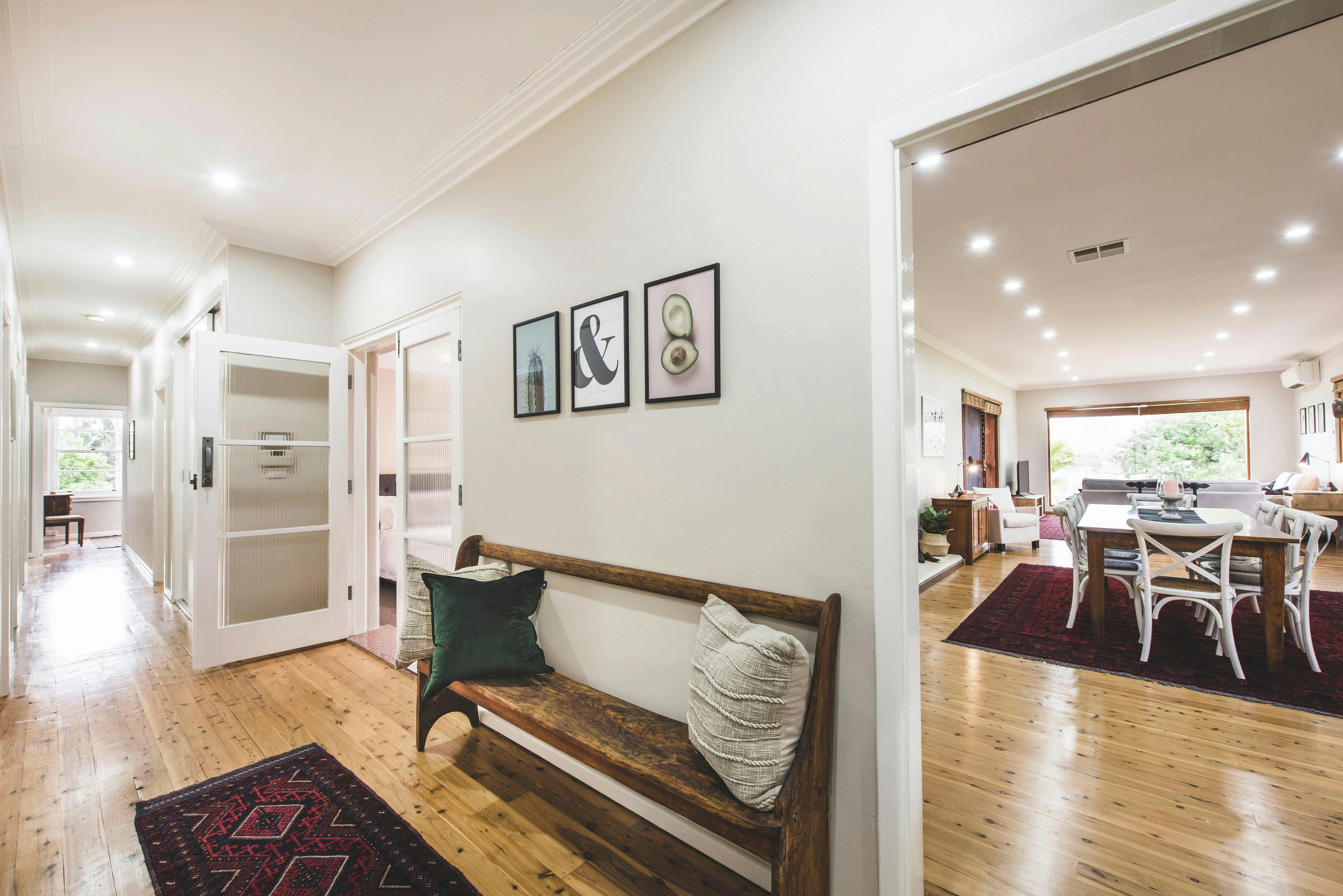 Hallway leading to bedrooms