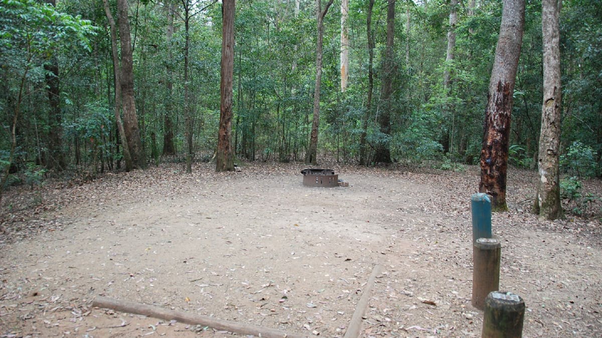 A campsite at Neurum Creek Campgrounds