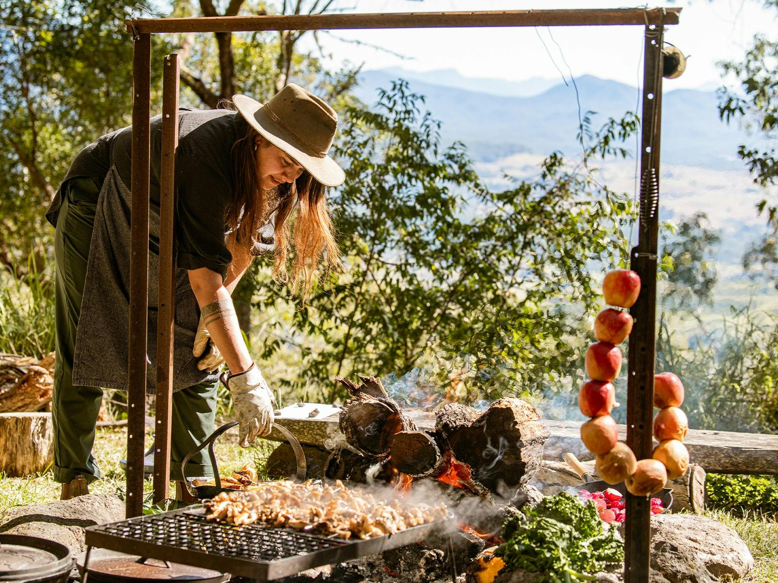 Vegetarian Fireside Feast on Wild Mountains