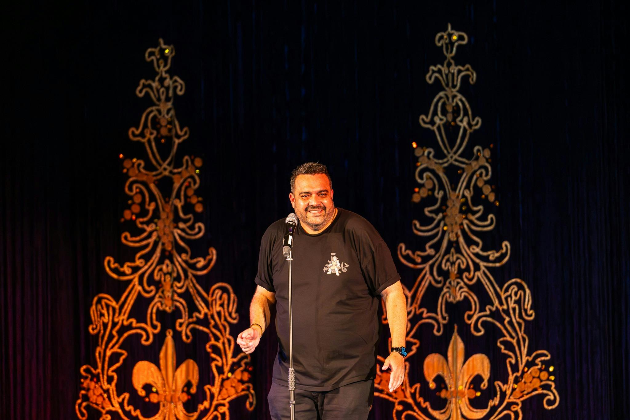 Comedian Dane Simpson on Stage