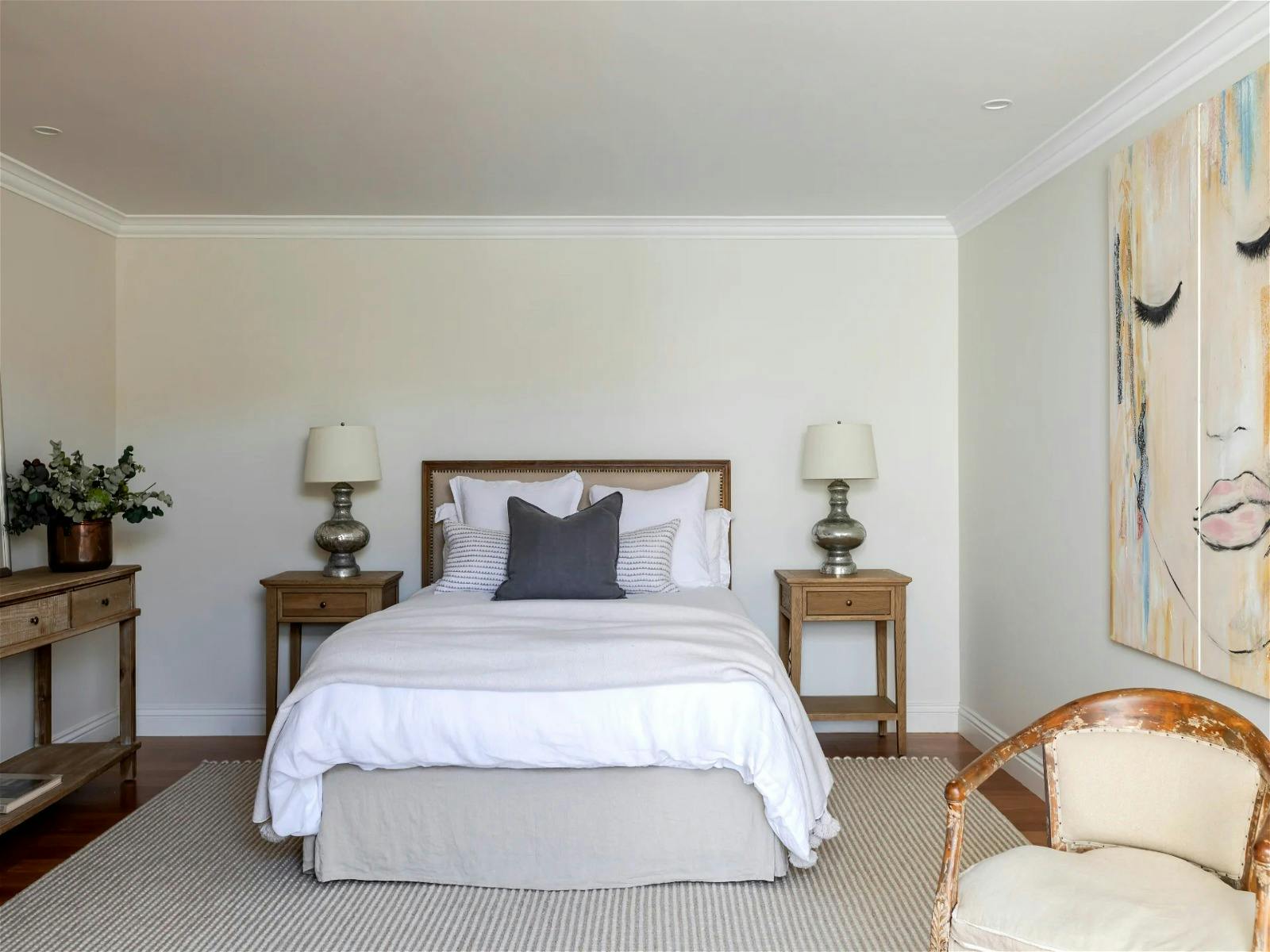 waking up in the luxurious master suite