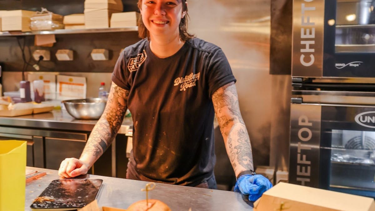 chef serving