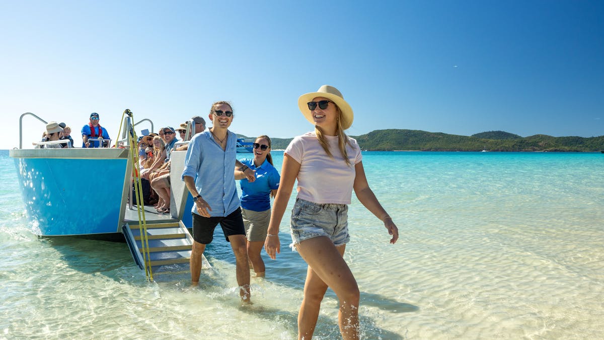 Stepping onto paradise